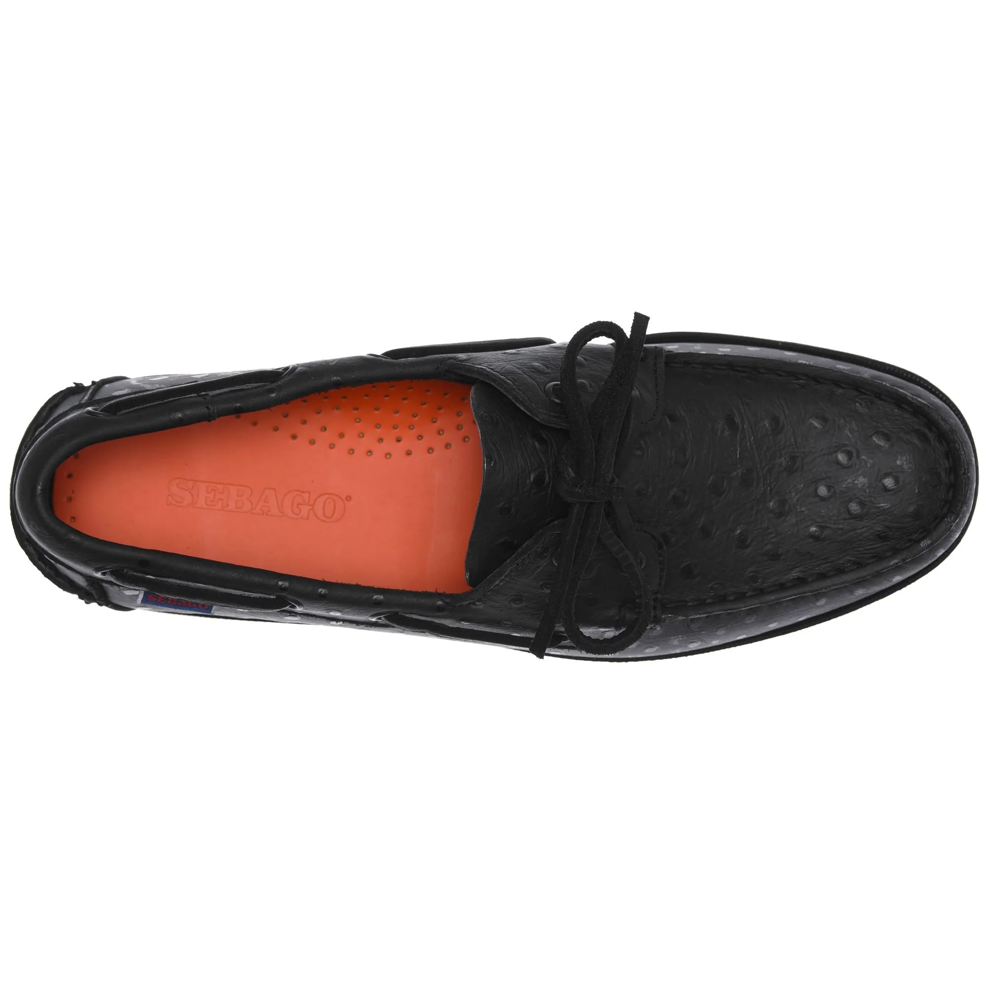 DOCKSIDES OSTRICH - Docksides - Mocassin - Man - TOTAL BLACK sold by Sebago product image thumbnail 4