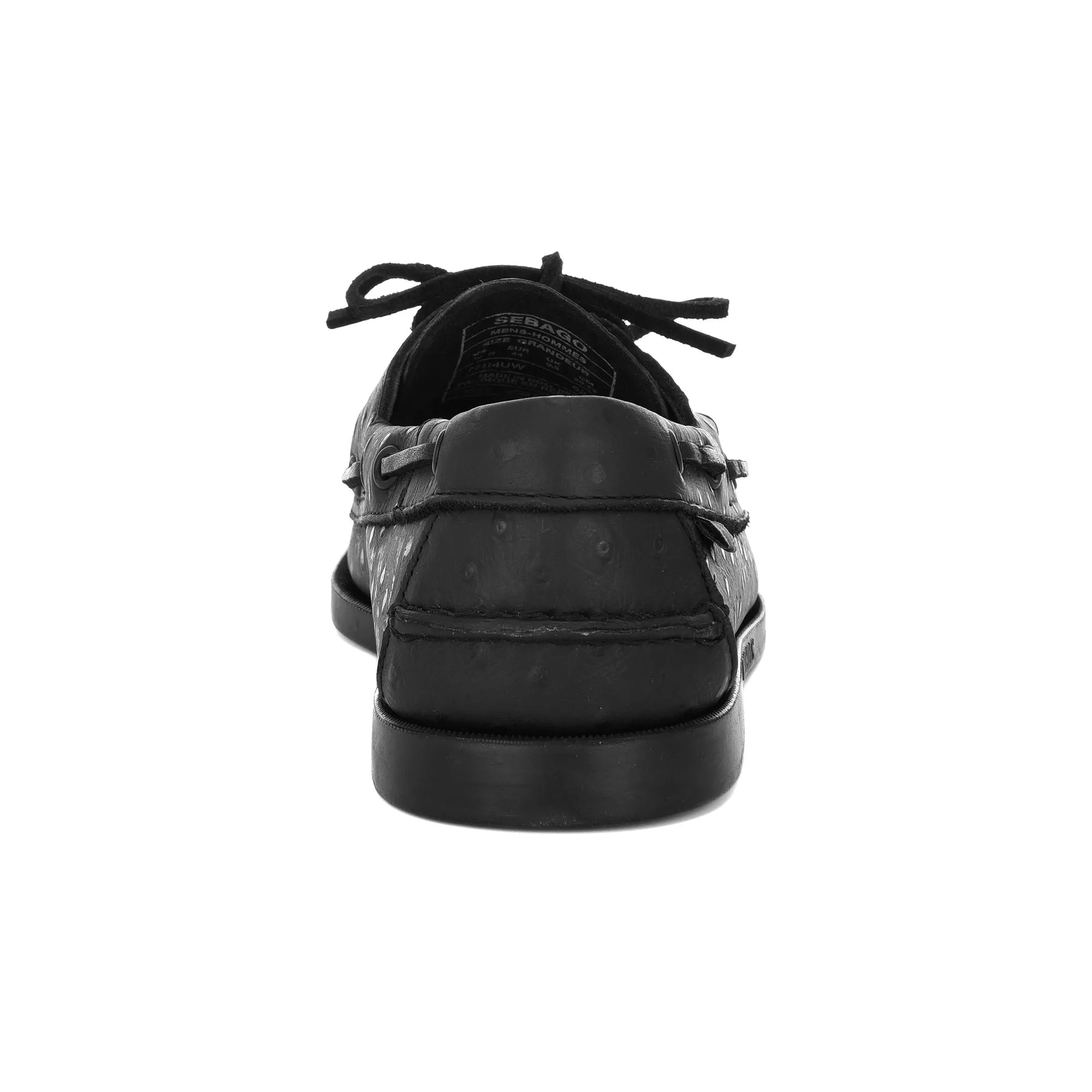 DOCKSIDES OSTRICH - Docksides - Mocassin - Man - TOTAL BLACK sold by Sebago product image thumbnail 5