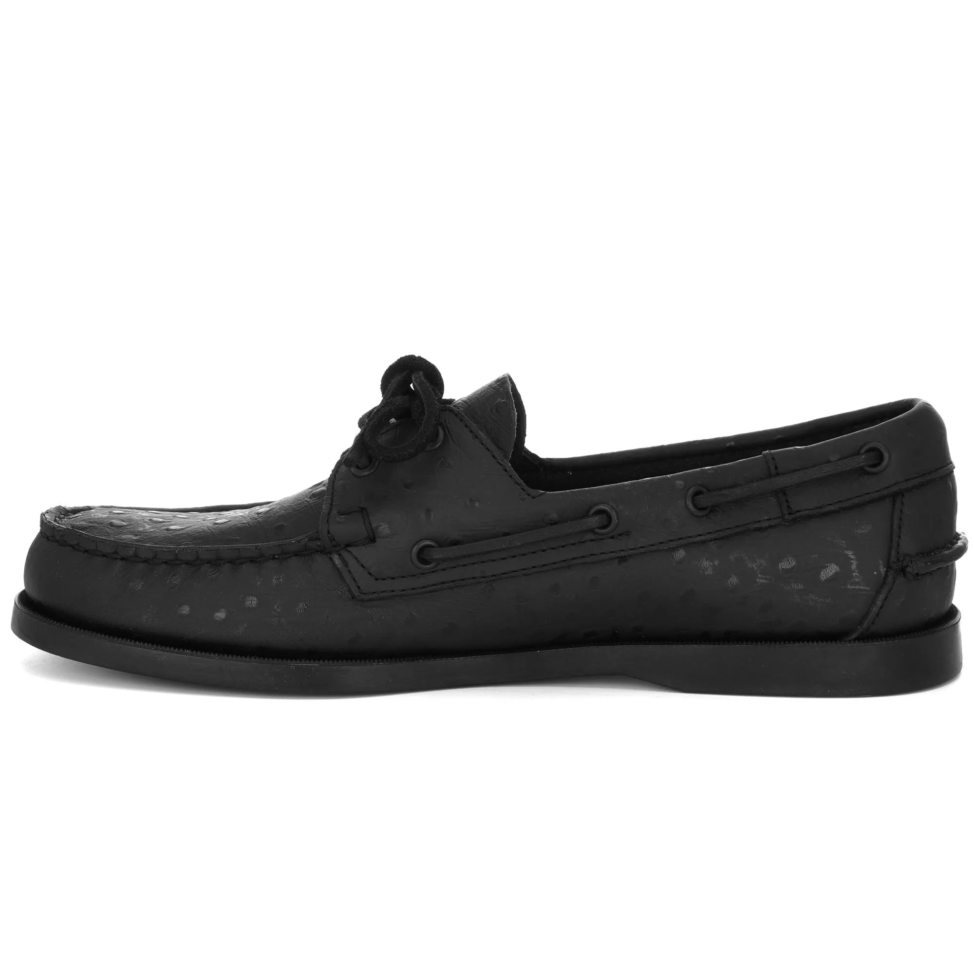 DOCKSIDES OSTRICH - Docksides - Mocassin - Man - TOTAL BLACK sold by Sebago product image thumbnail 3