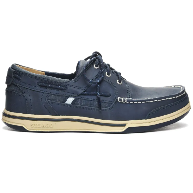 TRITON THREE EYELETS FGL - Moc - Moccasin - Man - BLUE NITE sold by Sebago