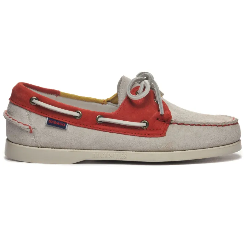 PORTLAND JIB FLAGS - Docksides - Mocassin - Man - OFFWHITE-RED-YELLOW sold by Sebago