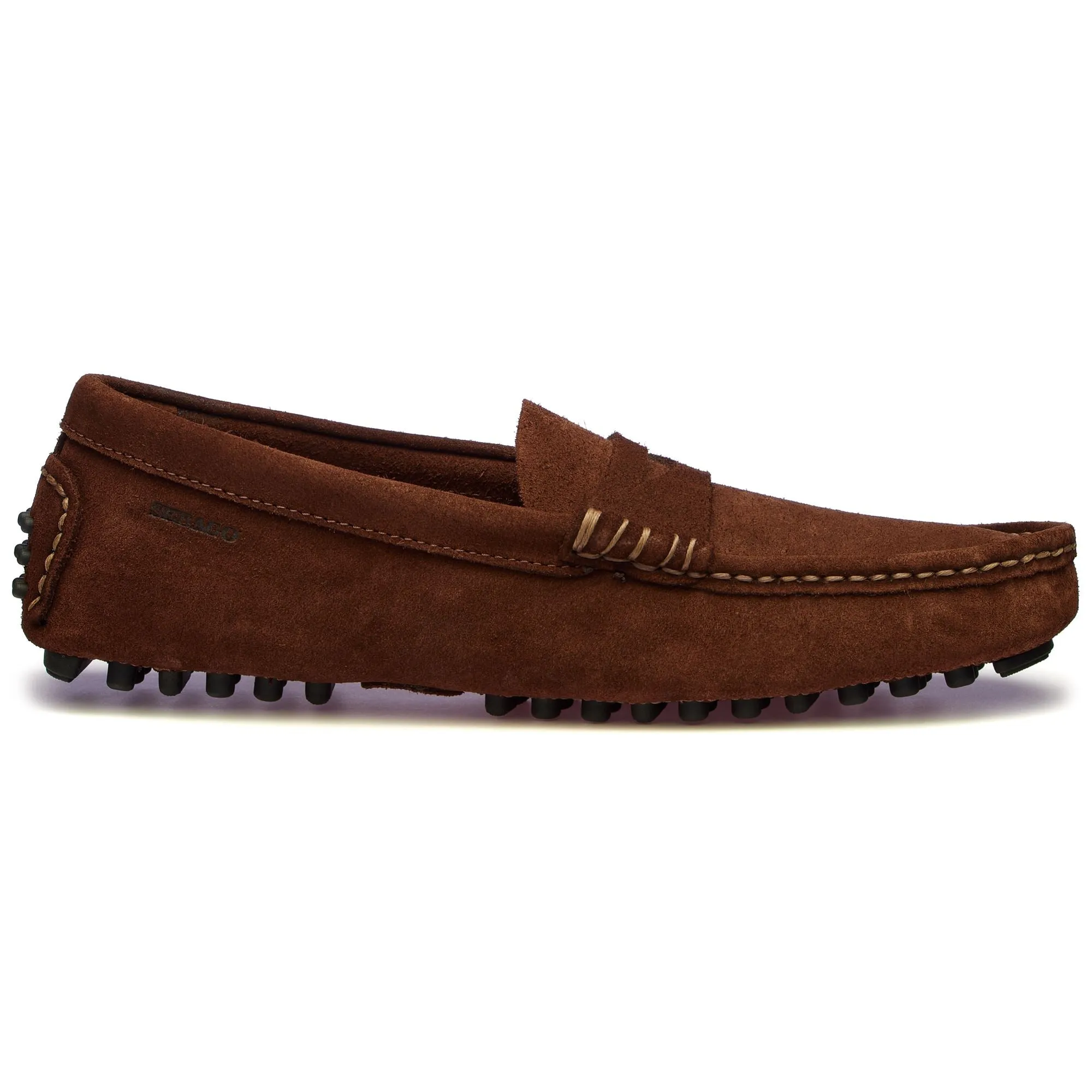 RUSSEL SUEDE - Moc - Slip On - Man - DK BROWN sold by Sebago