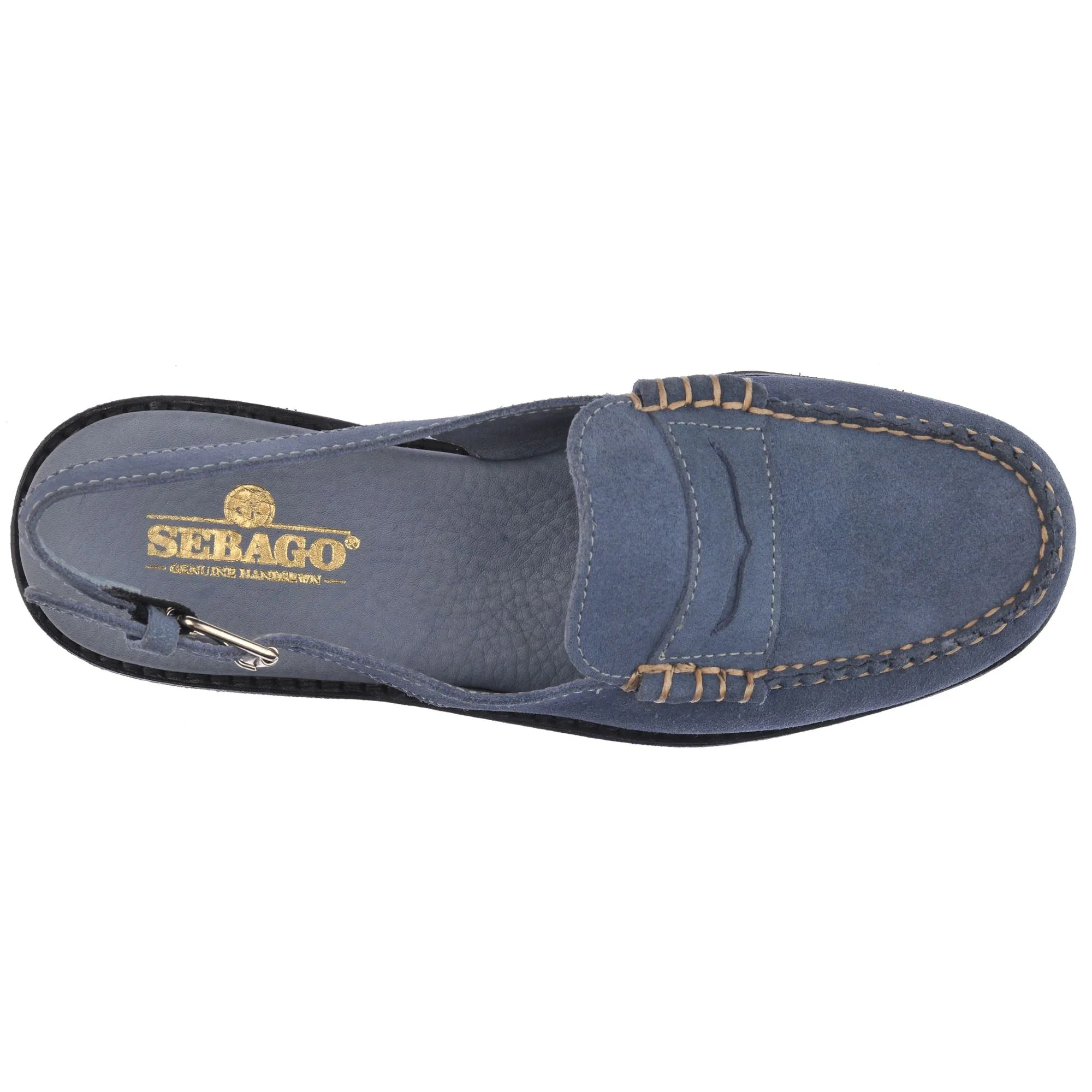 DAN SANDAL FLESH OUT PO WOMAN - Moc - Moccasin - Woman - LT BLUE sold by Sebago product image thumbnail 4