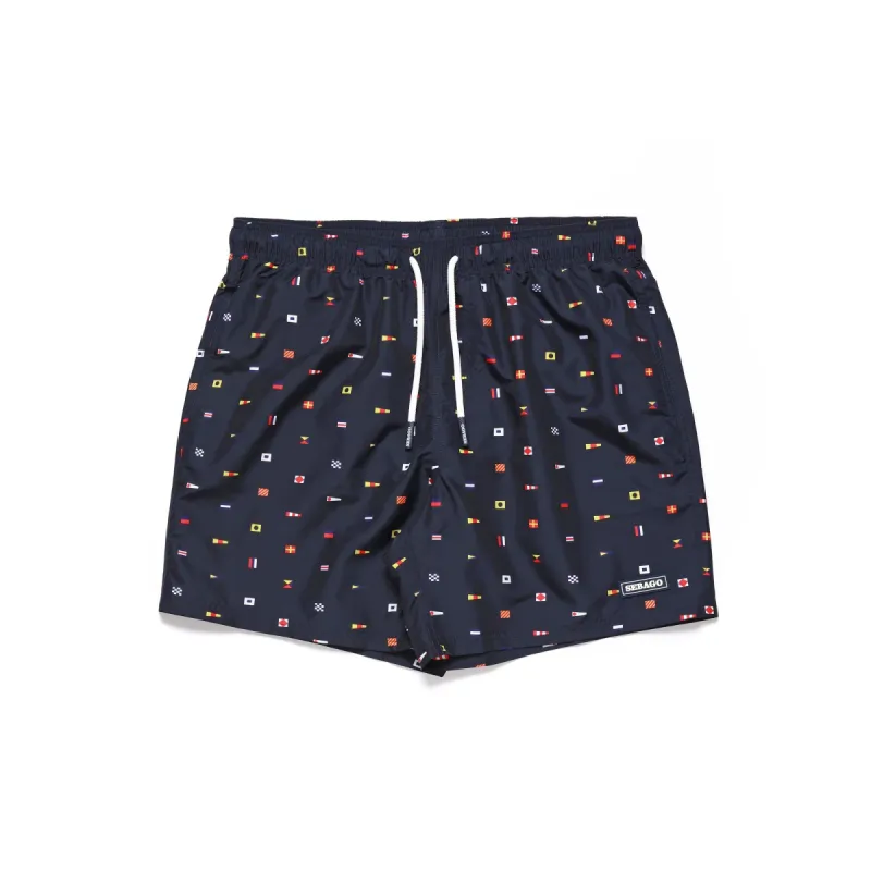 BENDFLAG - Bathing Suits - Swimming Trunk - Man - BLUE MARINE FLAG sold by Sebago