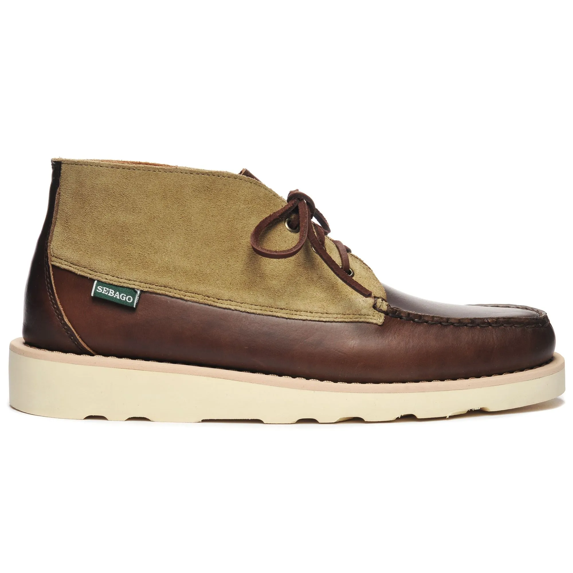 TATANKA EVA WAXY SUEDE - Moc - Mid Cut - Man - DK BROWN-DK MILITARY sold by Sebago