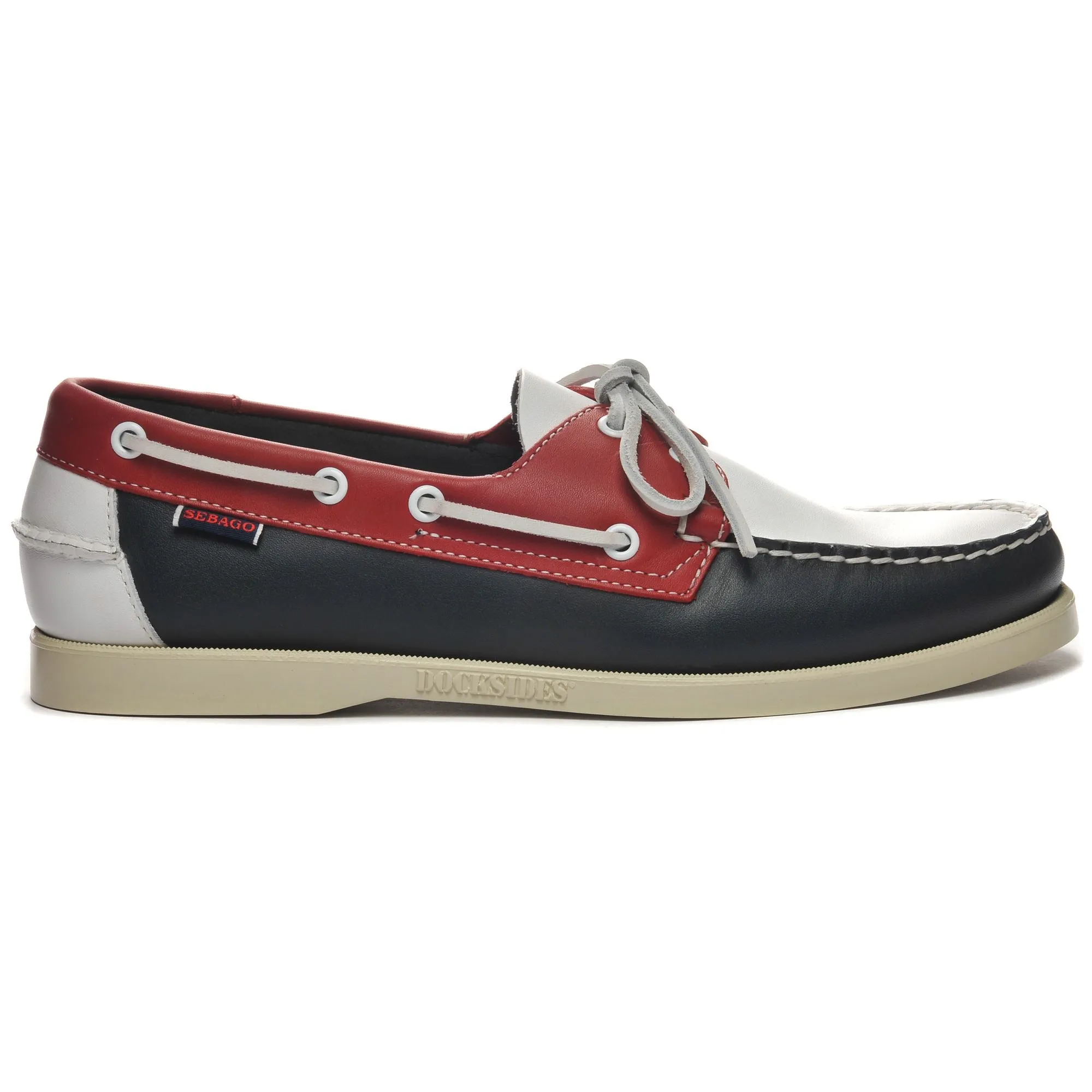 PORTLAND SPINNAKER - Docksides - Mocassin - Man - NAVY-RED-WHITE sold by Sebago