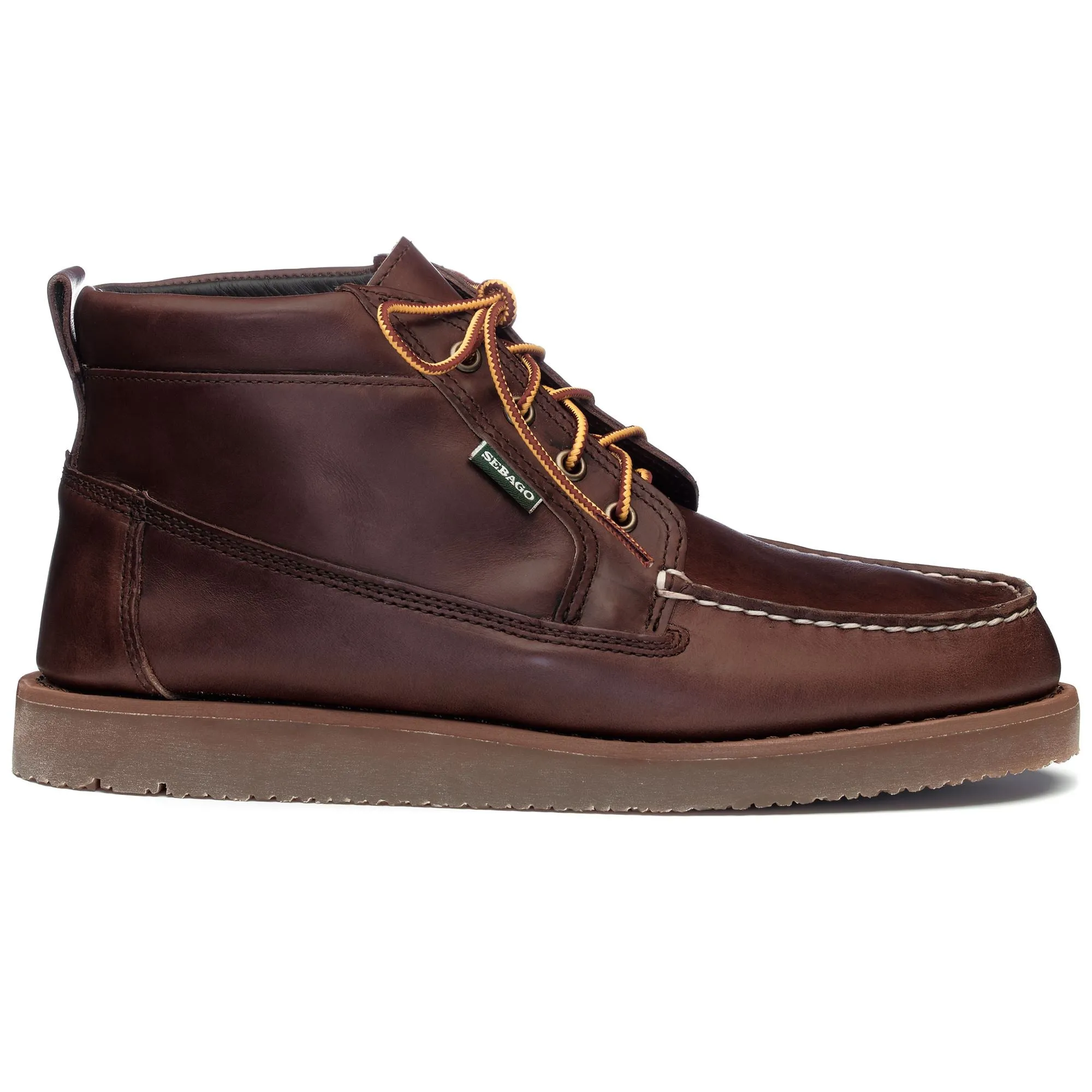 Rogden Mid - Moc - Mid Cut - Man - DK BROWN-GUM sold by Sebago