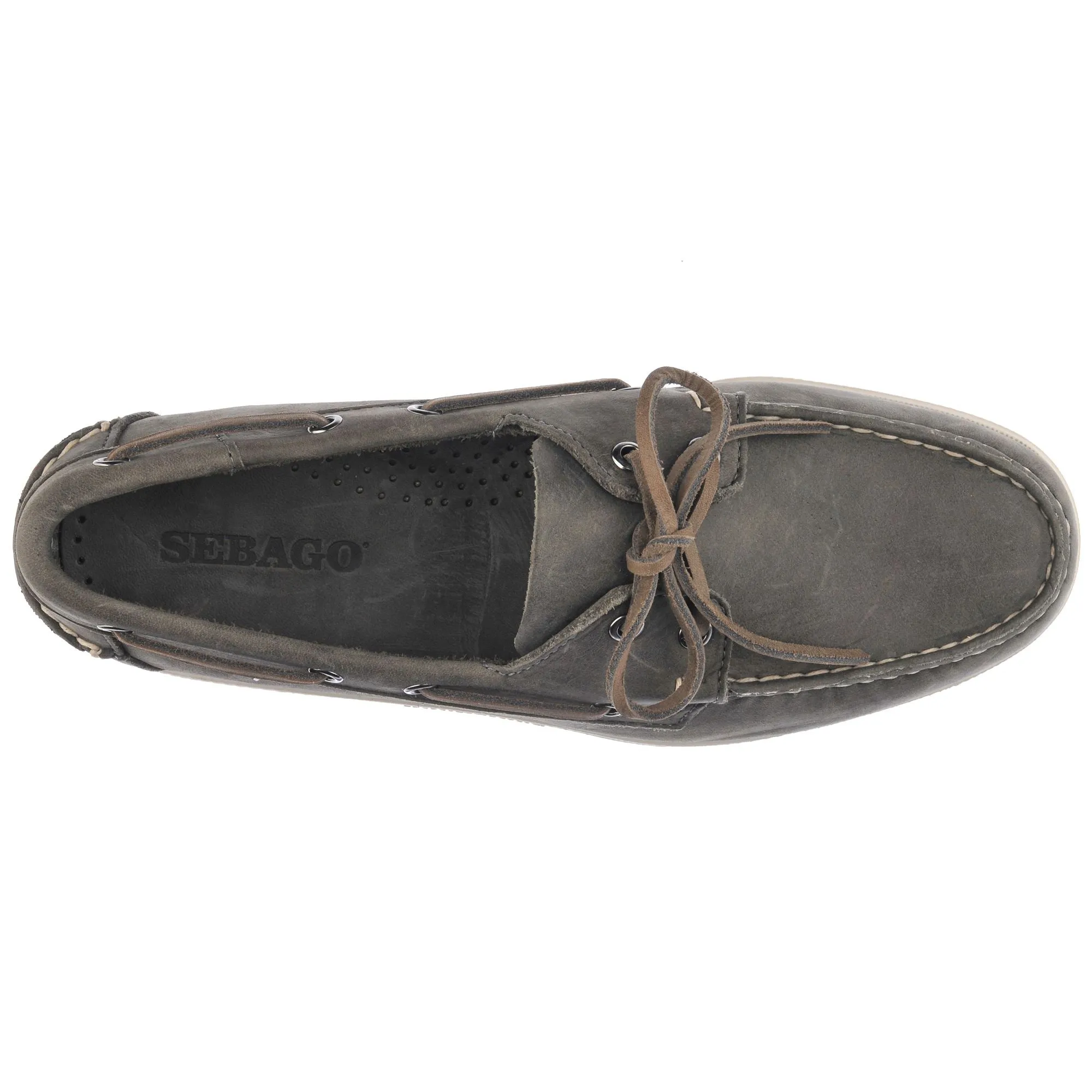 DOCKSIDES PORTLAND CRAZY H - Docksides - Mocassin - Man - DK GREY sold by Sebago product image thumbnail 4