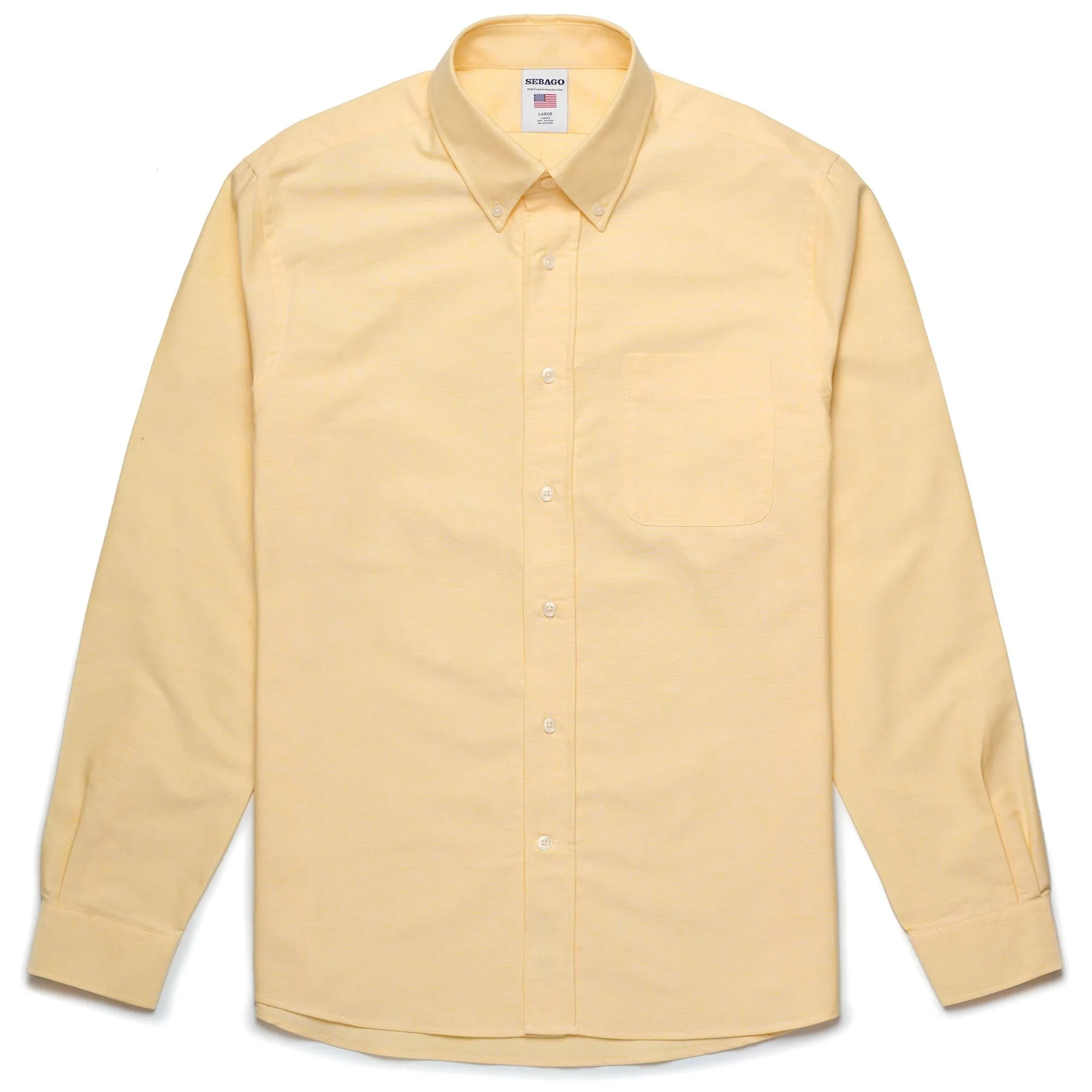 WHALEBACK - SHIRTS - Oxford - Man - YELLOW YOLK sold by Sebago