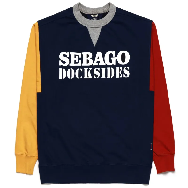 BOWKNOT LT. SEBAGO DOCKSIDES - Fleece - Jumper - Man - BLUE-RED-YELLOW-GREY MEL sold by Sebago
