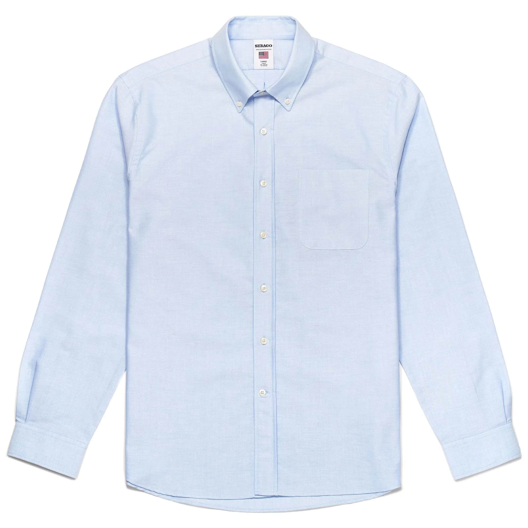 WHALEBACK - SHIRTS - Oxford - Man - AZURE AIRY sold by Sebago
