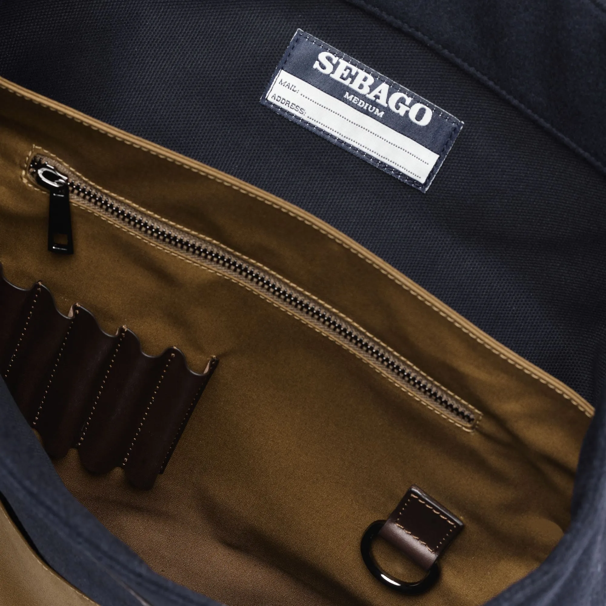 PEMAQUID WOOL - Bags - Brief Case - Unisex - BROWN-BLUE sold by Sebago product image thumbnail 5