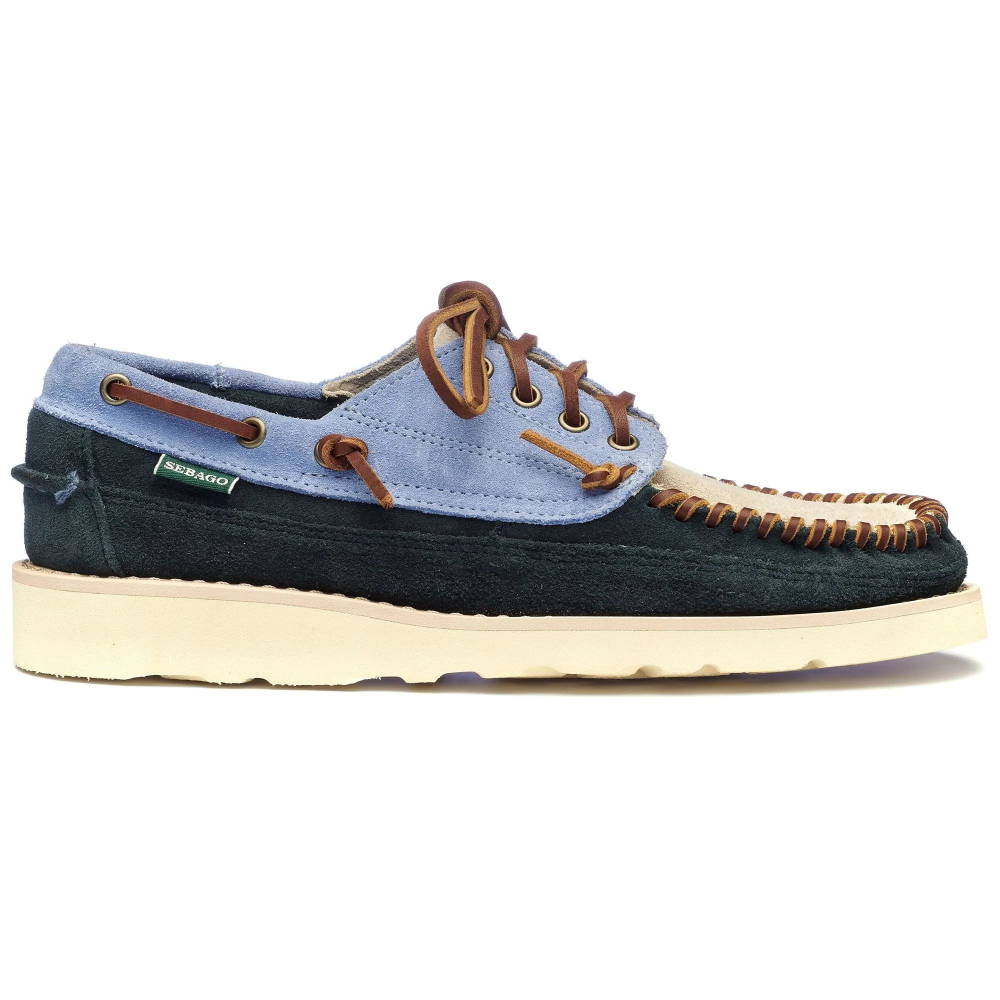 CAYUGA - Moc - Moccasin - Man - BLUE NAVY- LT BLUE- PAPYRUS sold by Sebago