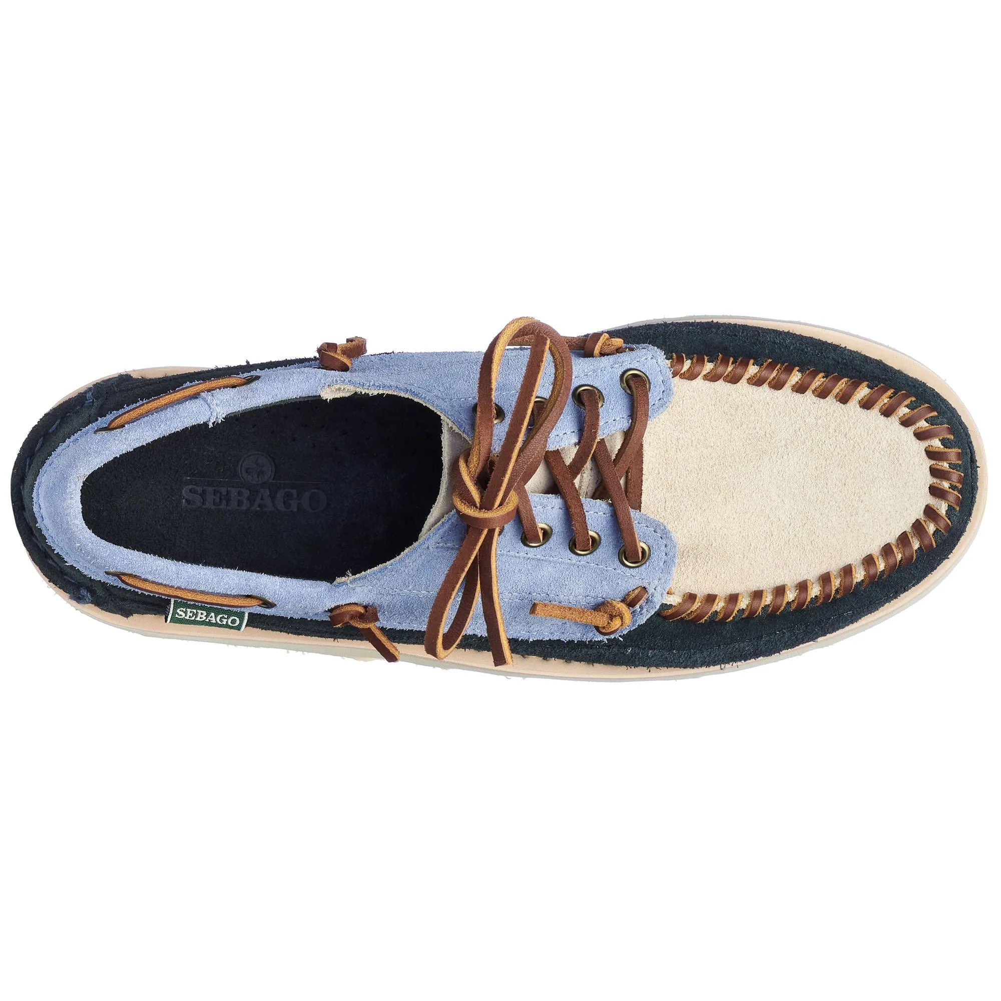 CAYUGA - Moc - Moccasin - Man - BLUE NAVY- LT BLUE- PAPYRUS sold by Sebago product image thumbnail 4