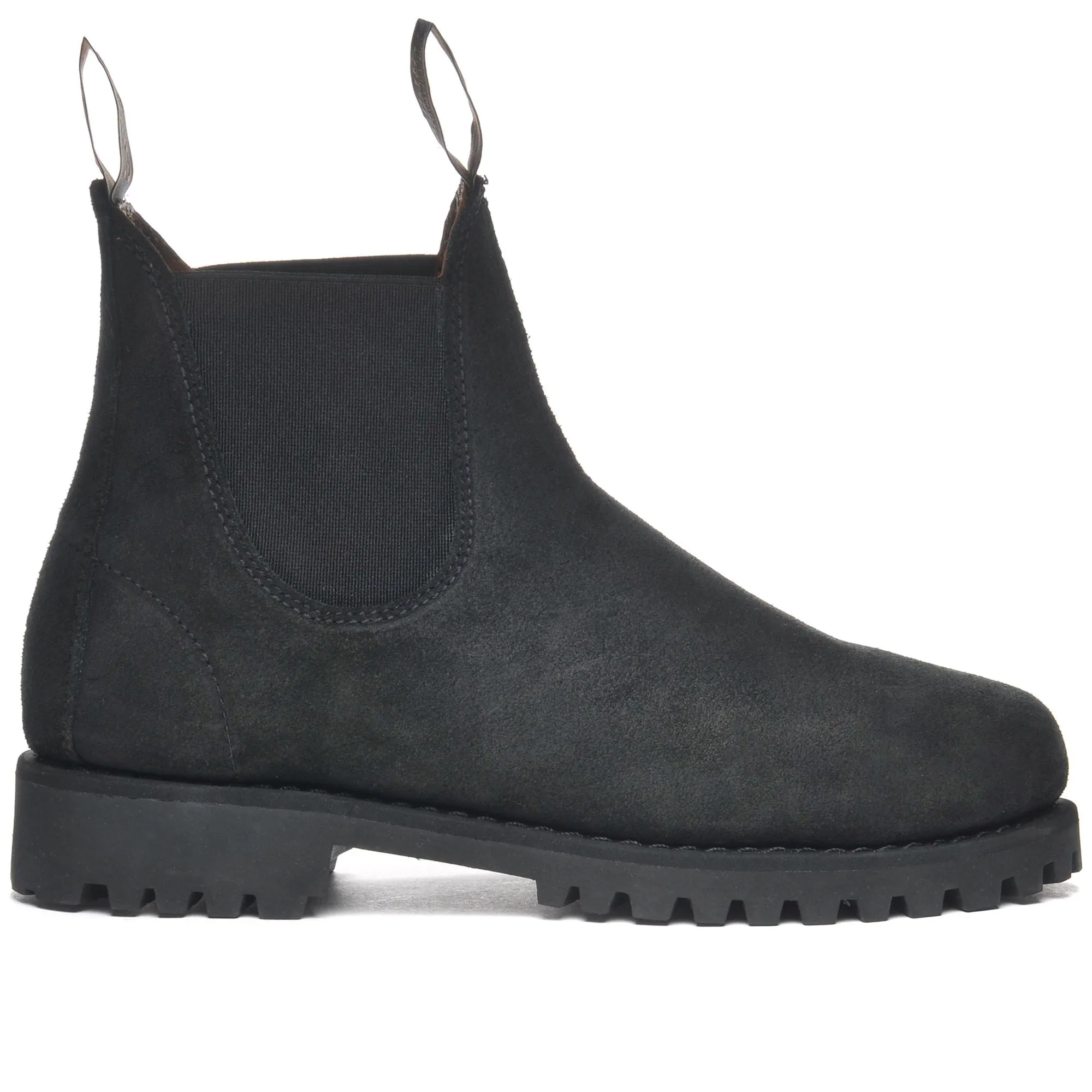 YANSA LUG SUEDE WAXY WOMAN - Ankle Boots - Mid Cut - Woman - TOTAL BLACK sold by Sebago