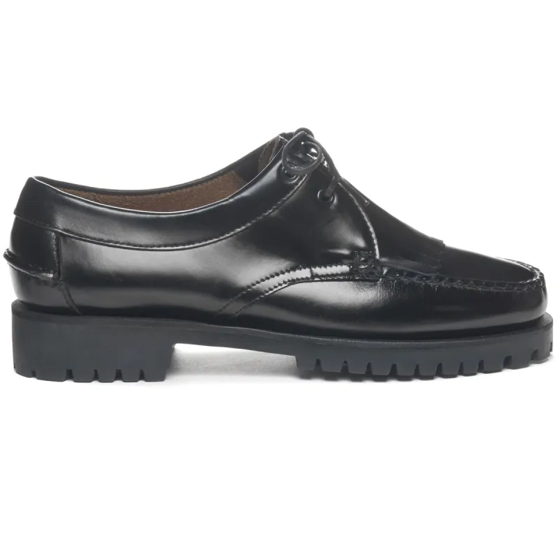JAMES FRINGE LUG WOMAN - Moc - Moccasin - Woman - BLACK made by Sebago