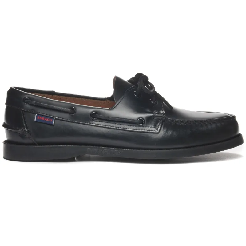 DOCKSIDES PORTLAND MOC SOFT - Docksides - Mocassin - Man - TOTAL BLACK sold by Sebago