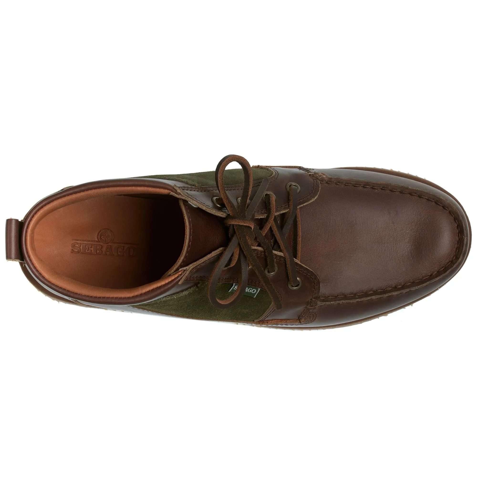 ROGDEN MID WAXY SUEDE - Moc - Mid Cut - Man - DK BROWN-DK MILITARY sold by Sebago product image thumbnail 4
