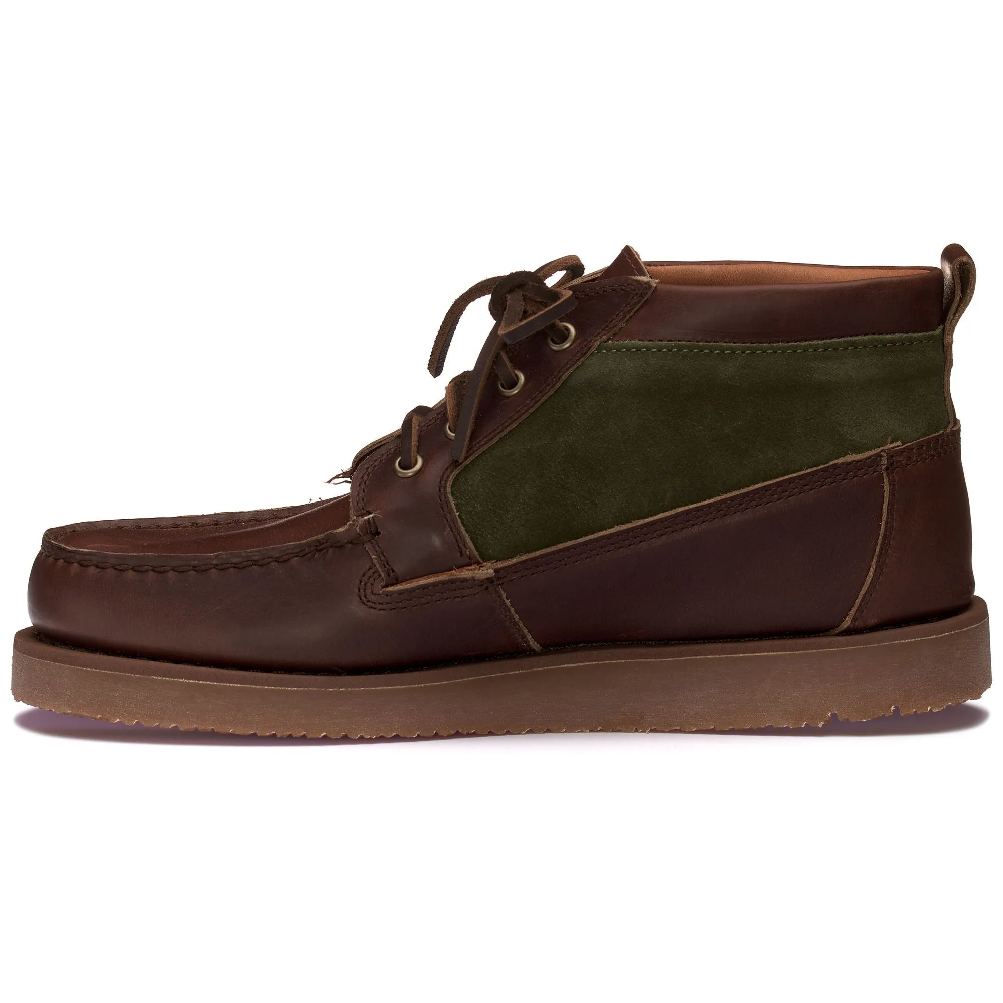 ROGDEN MID WAXY SUEDE - Moc - Mid Cut - Man - DK BROWN-DK MILITARY sold by Sebago product image thumbnail 3