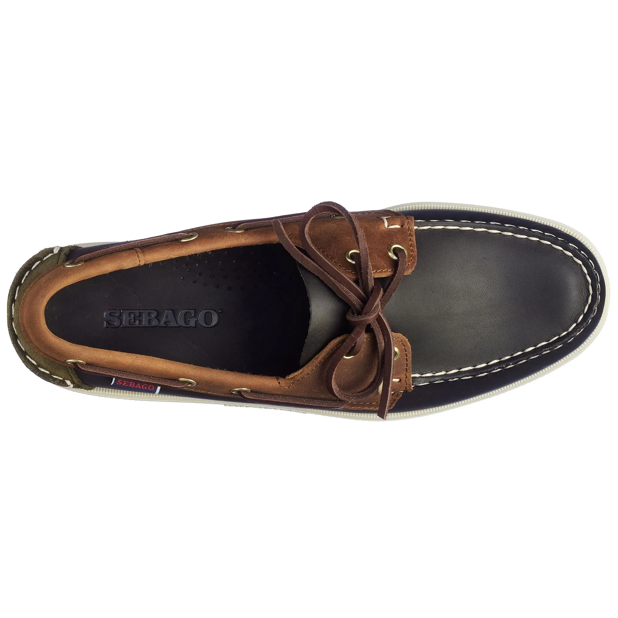 PORTLAND LEA OIL CH SUE - Docksides - Mocassin - Man - BLUE NAVY- BROWN TAN- GREEN MUSK sold by Sebago product image thumbnail 4