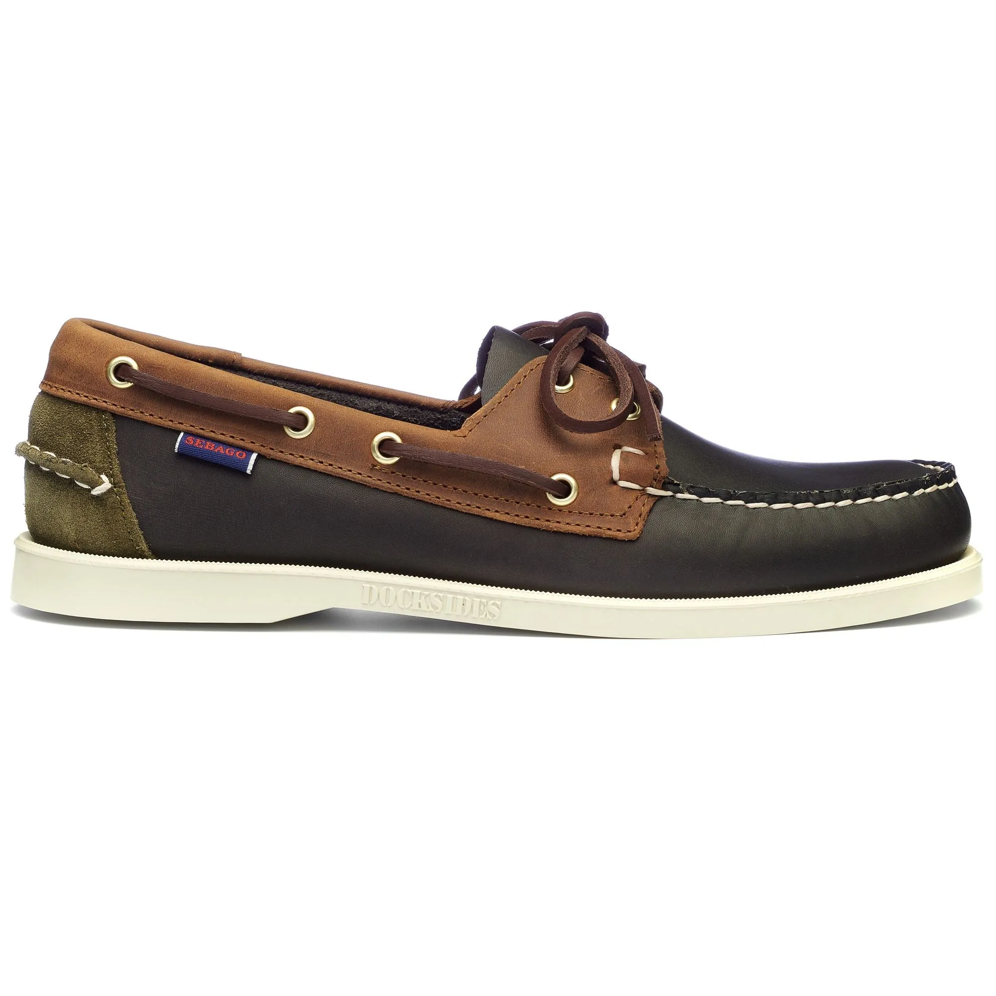 PORTLAND LEA OIL CH SUE - Docksides - Mocassin - Man - BLUE NAVY- BROWN TAN- GREEN MUSK sold by Sebago