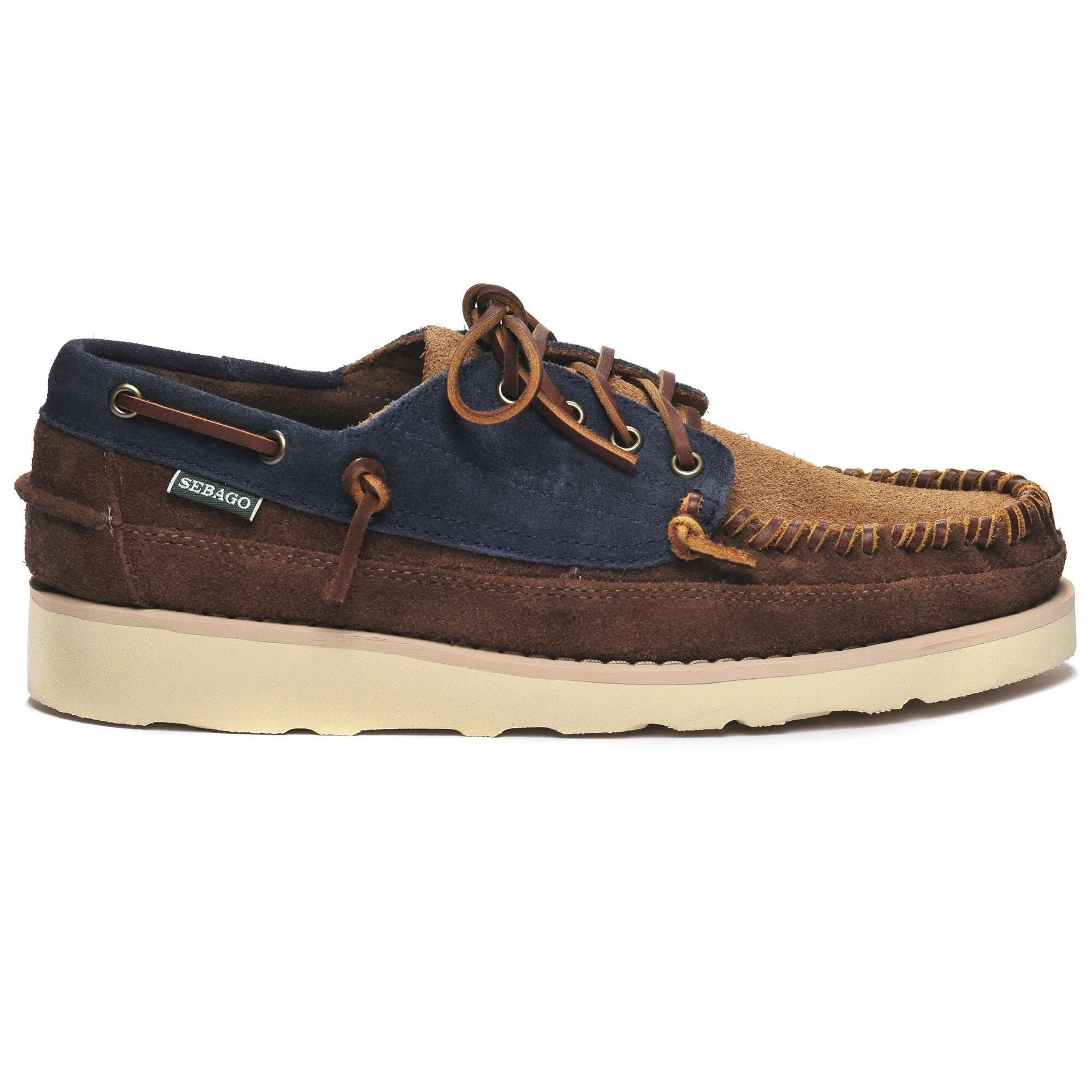 CAYUGA - Moc - Moccasin - Man - BLUENAVY-COGNAC-DKBROWN sold by Sebago
