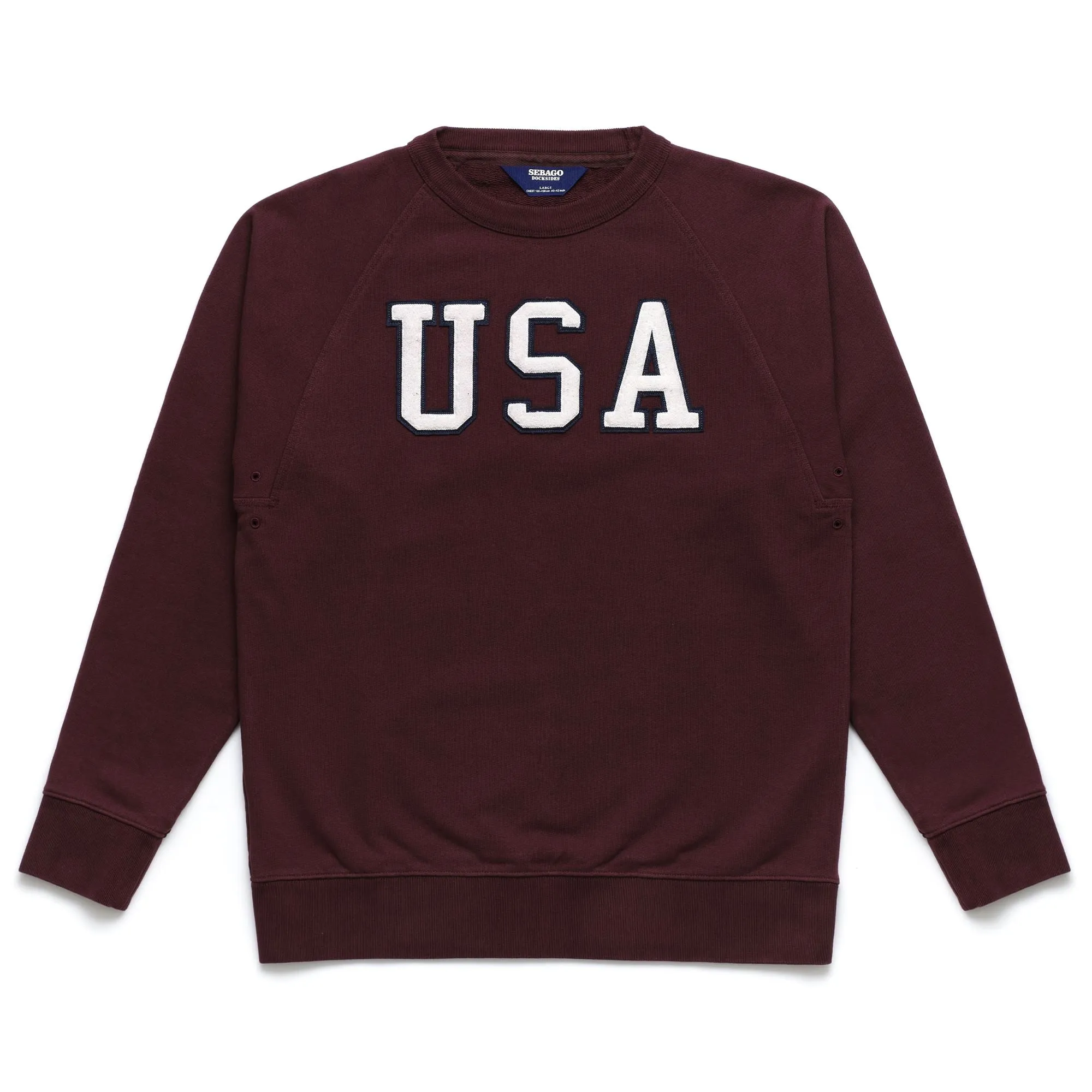 BOW - Fleece - Jumper - Man - BORDEAUX USA sold by Sebago