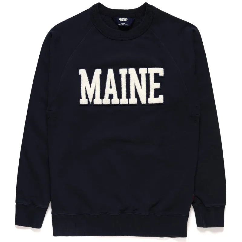 BOW - Fleece - Jumper - Man - BLUE MARINE MAINE sold by Sebago