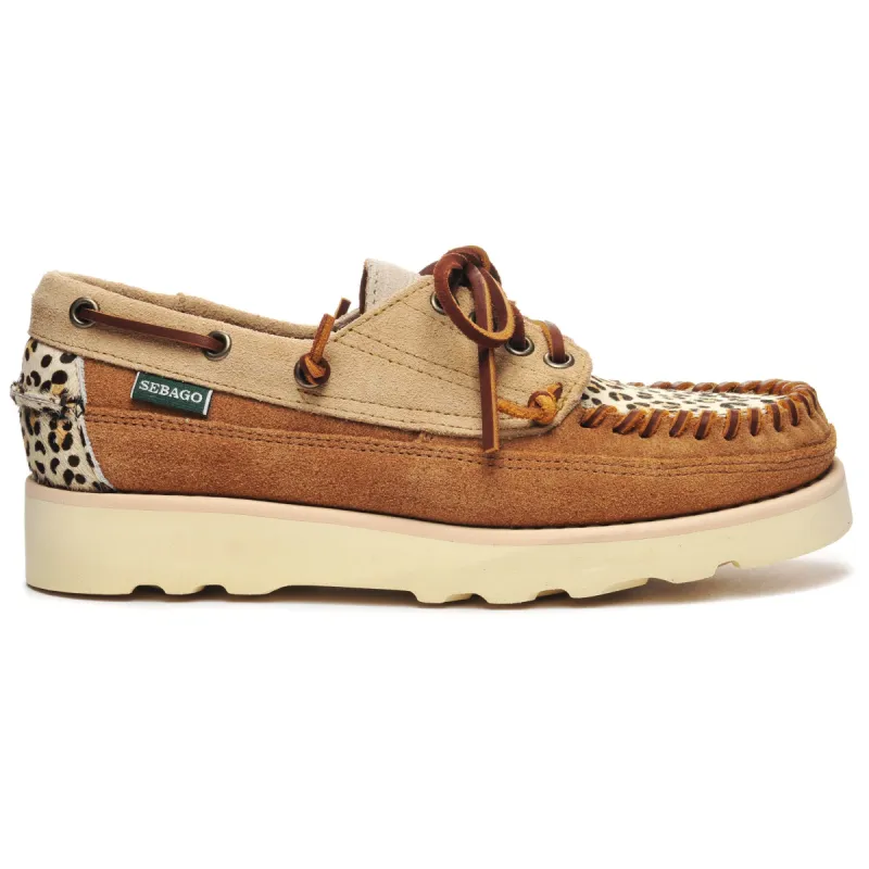 Cayuga Wild Woman - Camel & Papyrus &Cognac & Leopard sold by Sebago