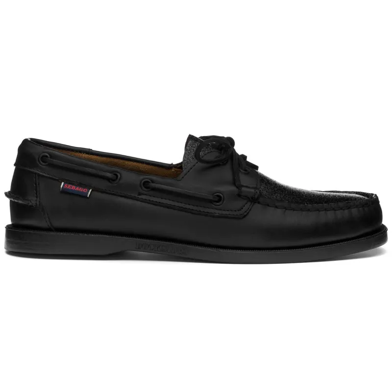 Portland Vamp Glitter - Black sold by Sebago