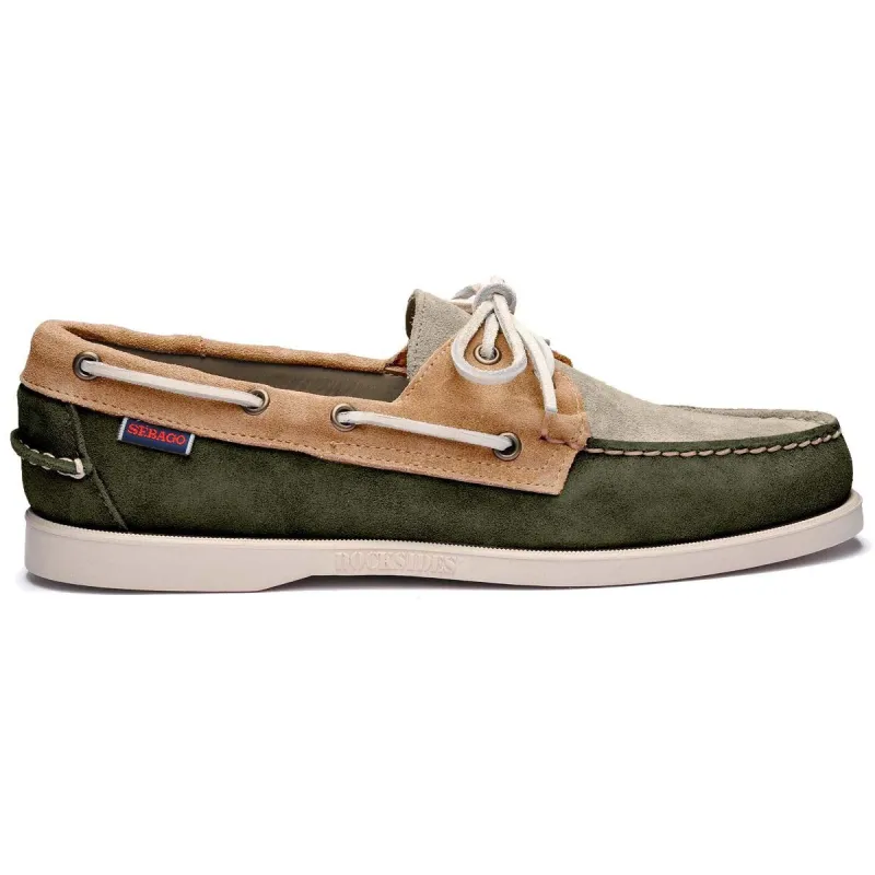 Portland Jib - Green Thyme & Taupe & Cuoio sold by Sebago