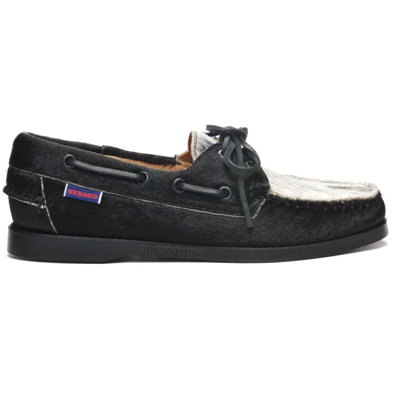 Docksides Portland Raw Woman - Black & White sold by Sebago
