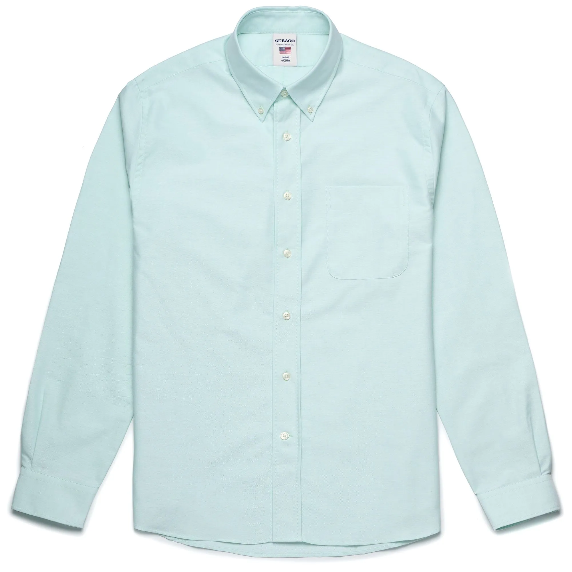 WHALEBACK - SHIRTS - Oxford - Man - GREEN DUSTY sold by Sebago