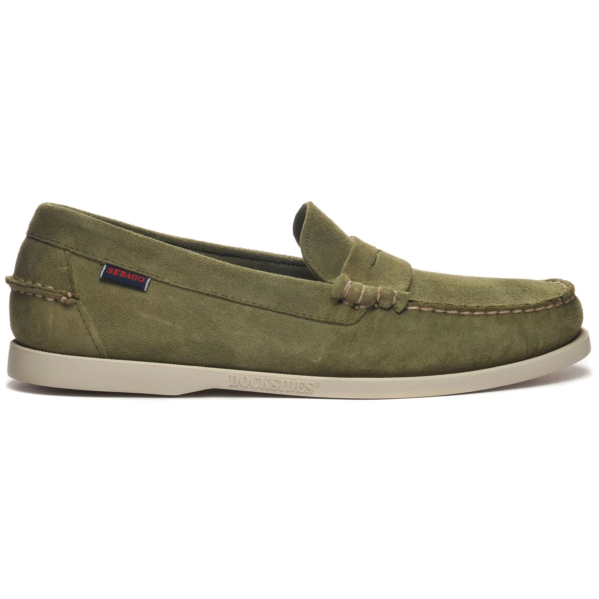 DAN BOAT FLESH OUT - Moc - Moccasin - Man - GREEN MILITARY sold by Sebago
