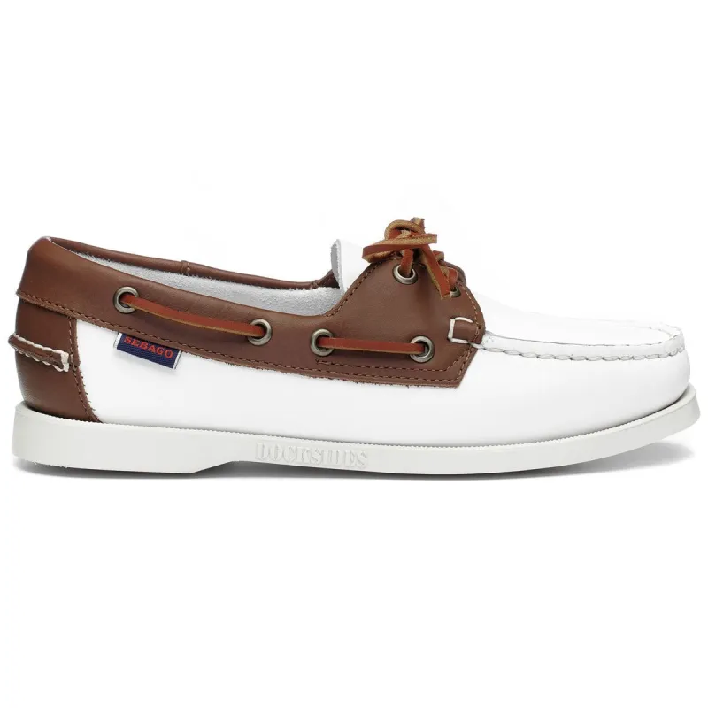 Docksides Portland Woman - White & Brown sold by Sebago