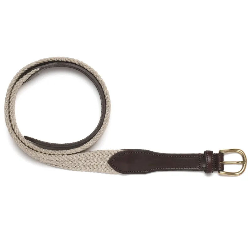 MADISON - Small Accessories - Belt - Unisex - LIGHT BEIGE- DARK BROWN made by Sebago