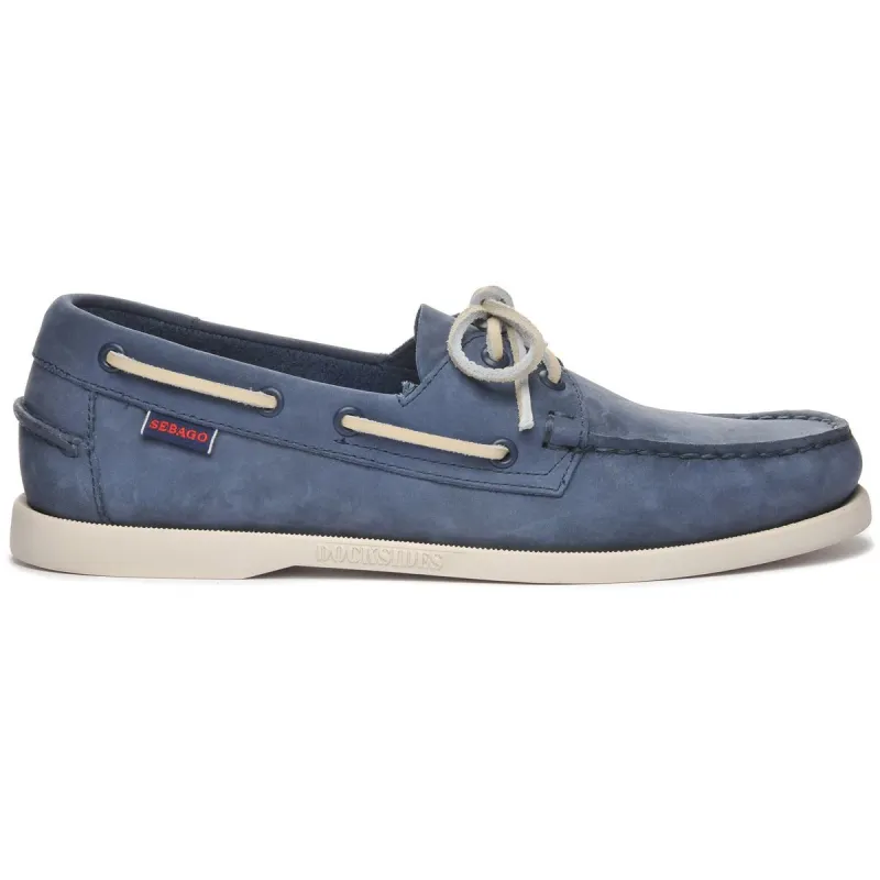 Docksides Portland Nubuck - Navy Blue sold by Sebago