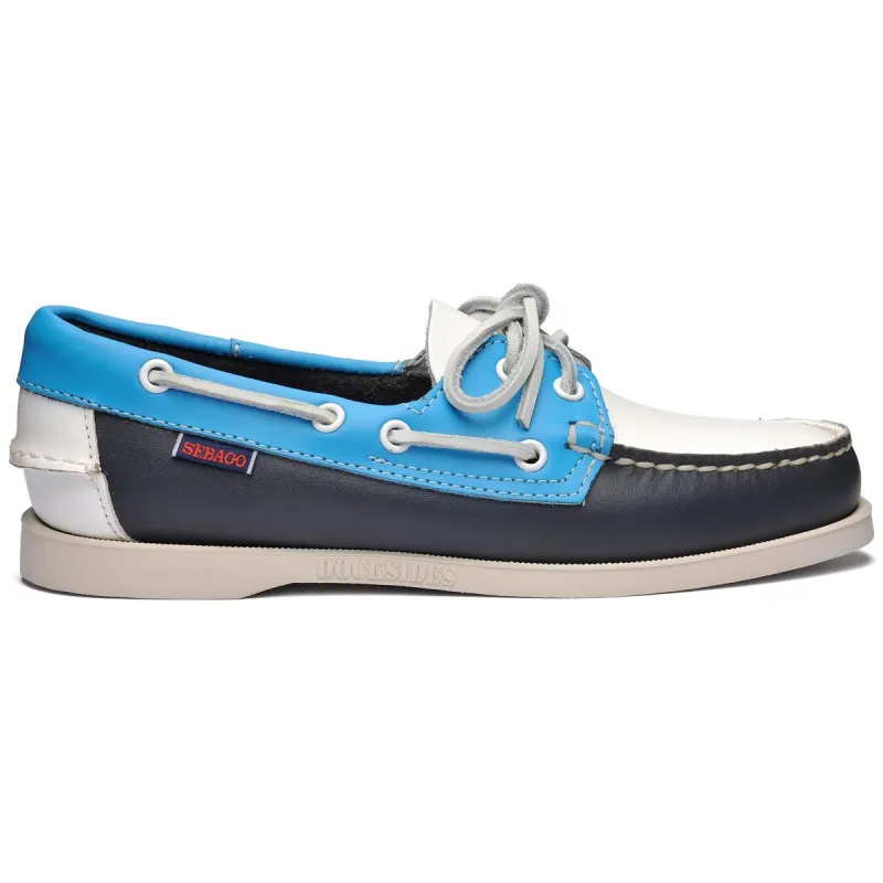 Portland Spinnaker Woman - Navy & Light Blue & White sold by Sebago