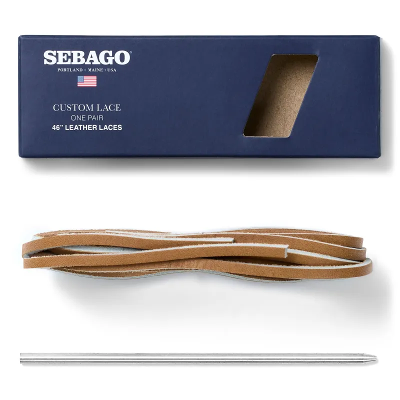 Rawhide Shoelaces - Camel sold by Sebago