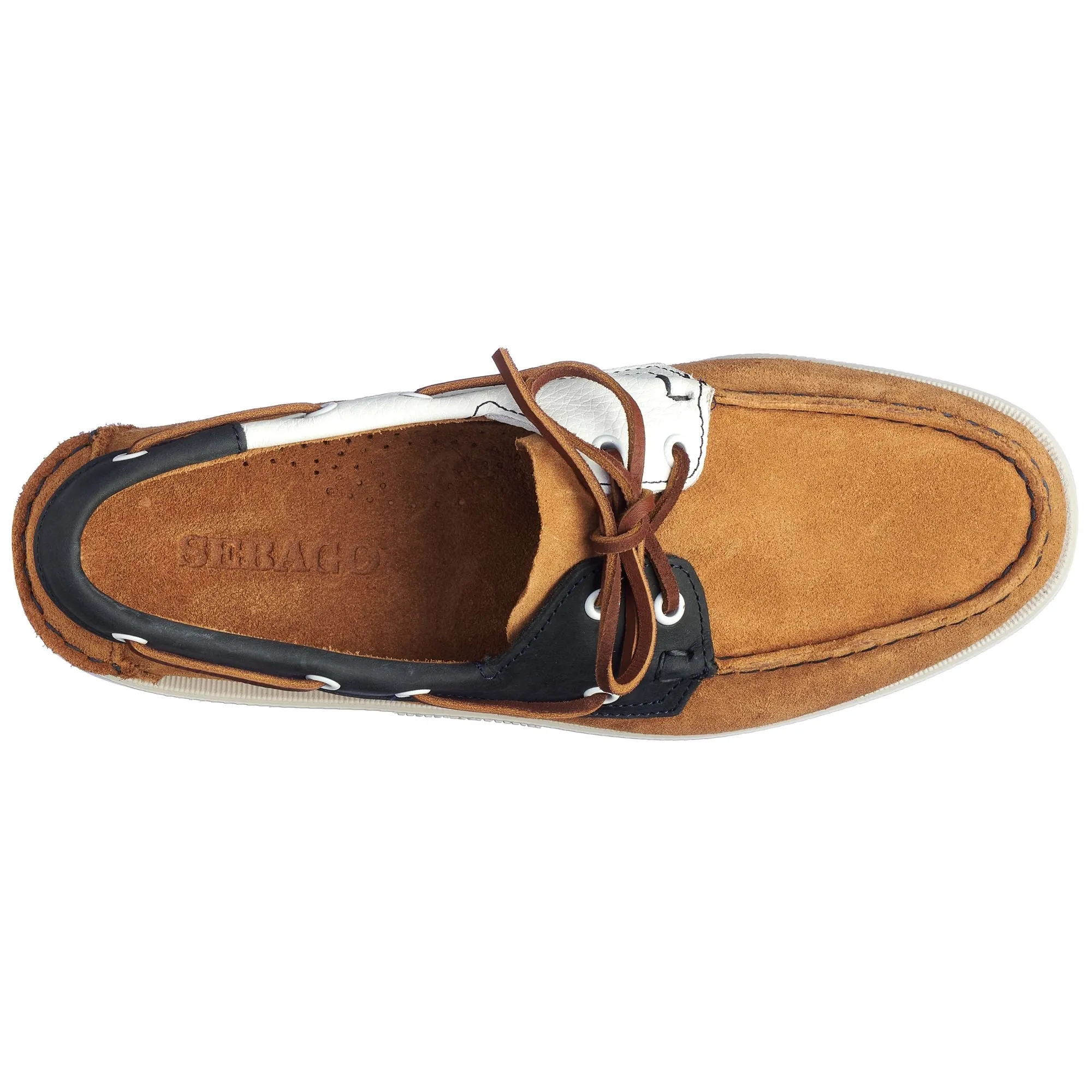 PORTLAND SUE-NBK-TMB - Docksides - Mocassin - Man - BROWN TAN- BLUE NAVY- WHITE sold by Sebago product image thumbnail 4