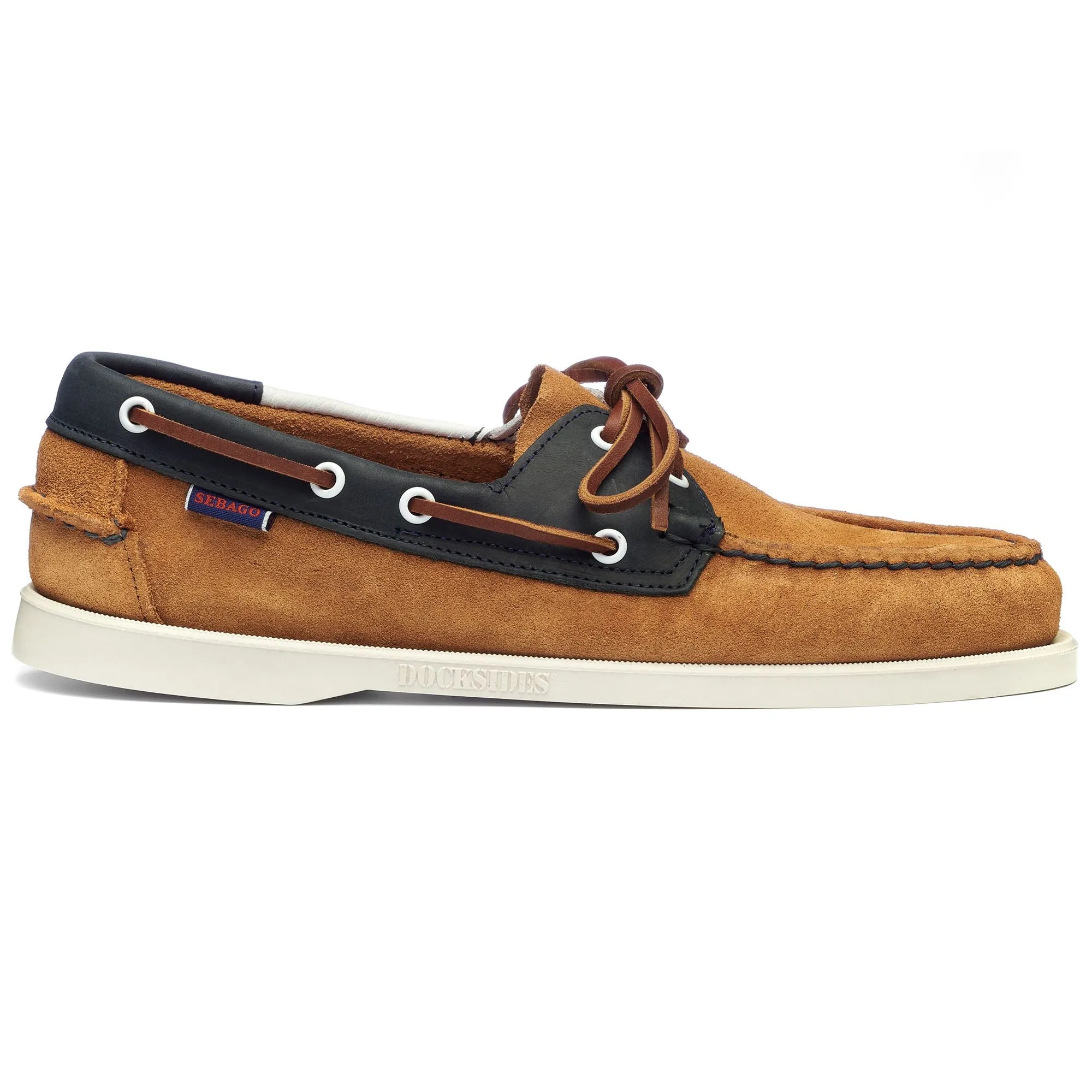 PORTLAND SUE-NBK-TMB - Docksides - Mocassin - Man - BROWN TAN- BLUE NAVY- WHITE sold by Sebago