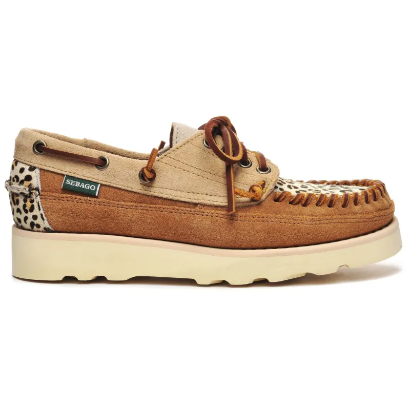 CAYUGA WILD WOMAN - Moc - Low Cut - Woman - CAMEL-PAPYRUS -COGNAC-LEOPARD sold by Sebago