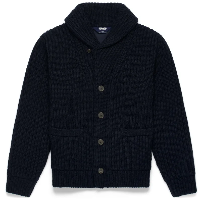 BRADFORD - Knitwear - Cardigan - Unisex - Blue Marine made by Sebago