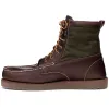 ROGDEN BOOT MILLERAIN - Moc - Mid Cut - Man - DKBROWN-OLIVE sold by Sebago