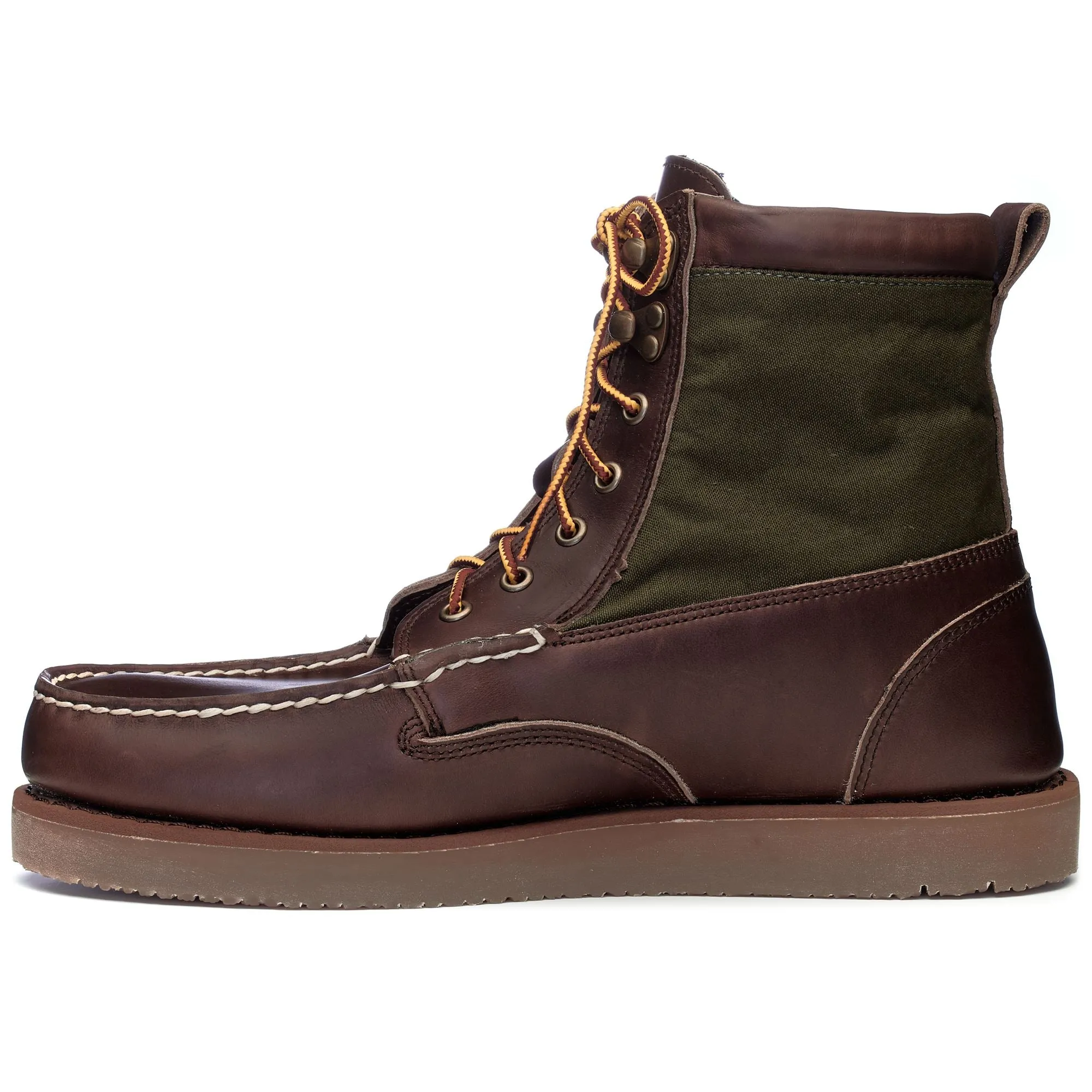 ROGDEN BOOT MILLERAIN - Moc - Mid Cut - Man - DKBROWN-OLIVE sold by Sebago product image thumbnail 3