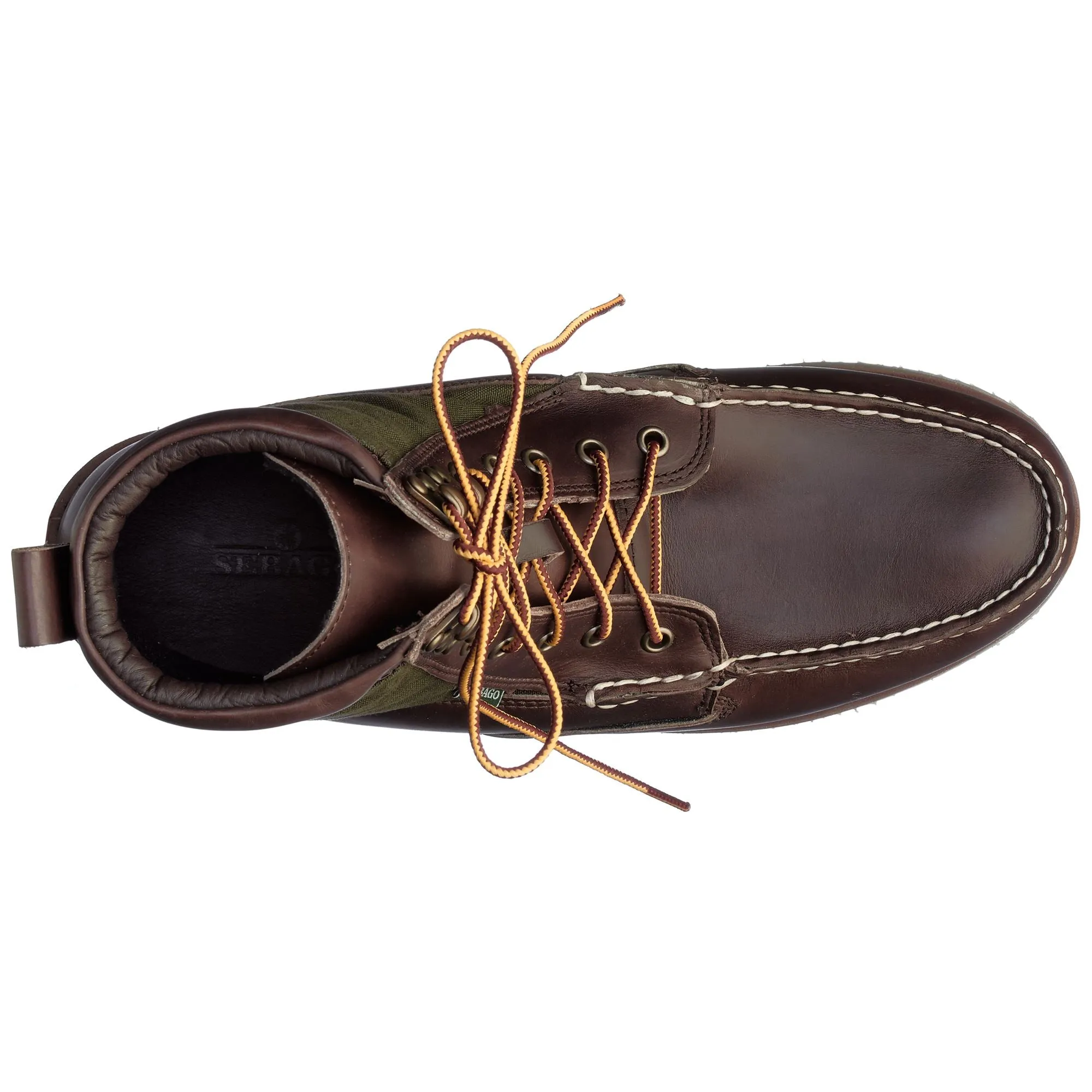 ROGDEN BOOT MILLERAIN - Moc - Mid Cut - Man - DKBROWN-OLIVE sold by Sebago product image thumbnail 4