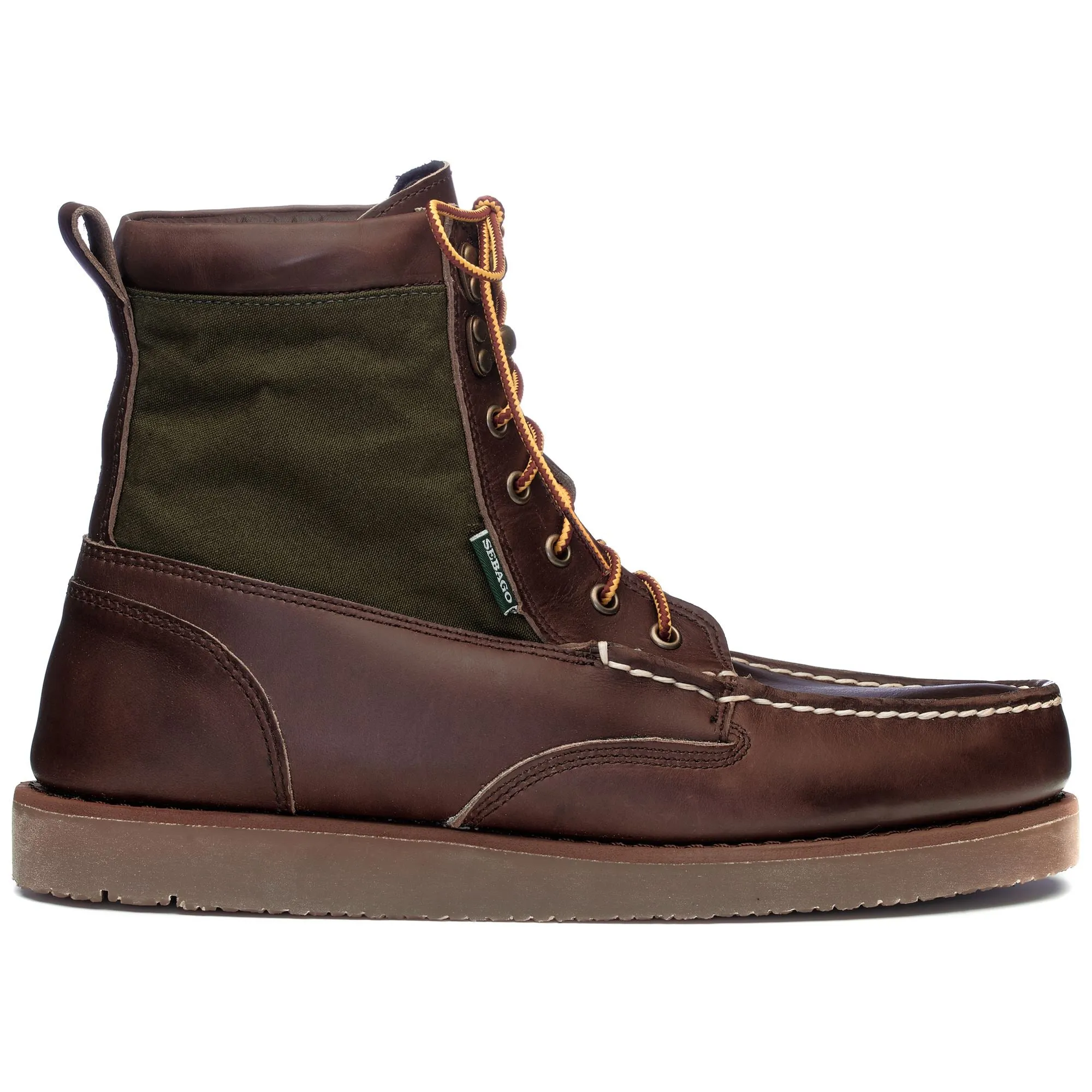 ROGDEN BOOT MILLERAIN Moc Mid Cut Man DKBROWN-OLIVE Parallel
