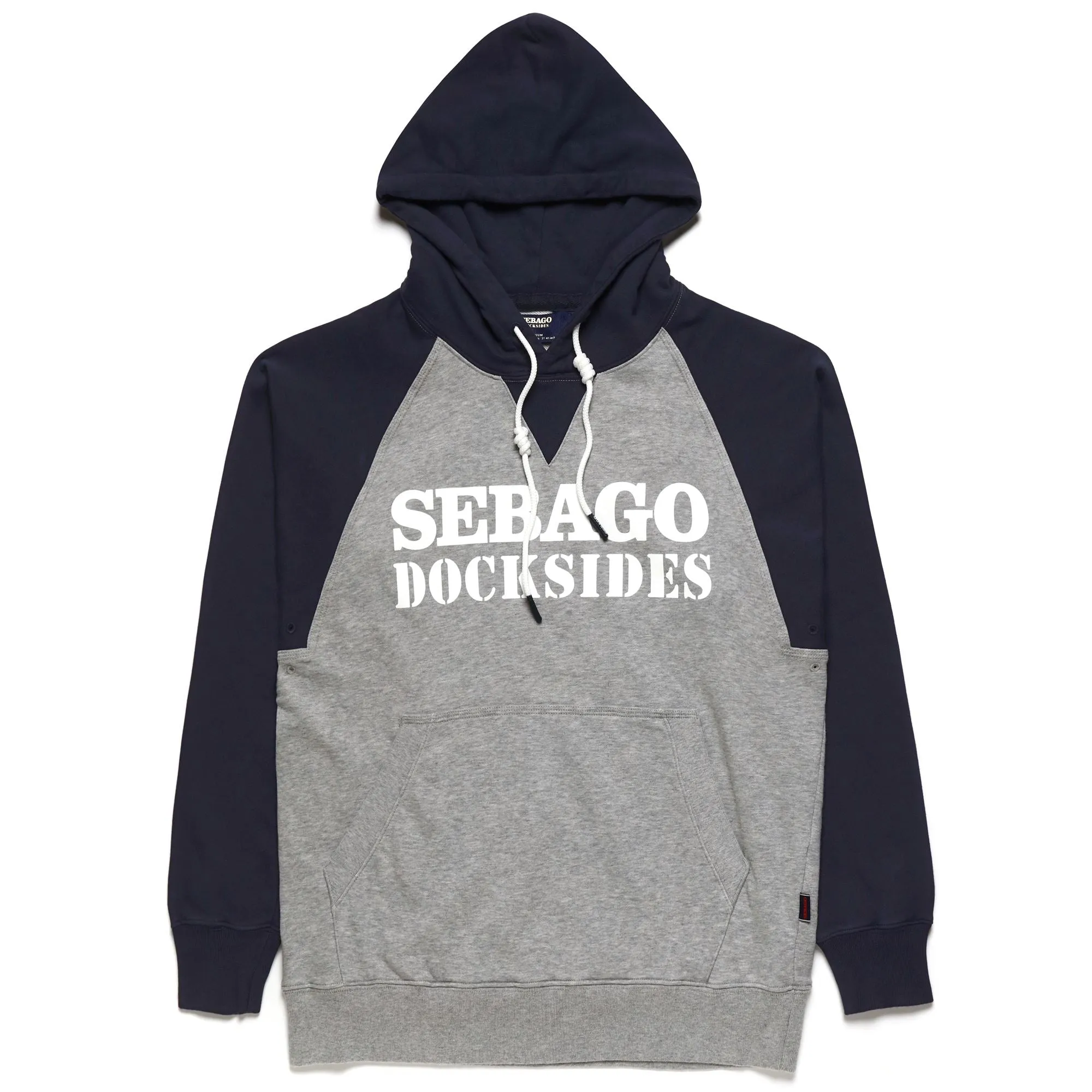 BOWLINE LT. SEBAGO DOCKSIDES - Fleece - Jumper - Man - GREY MEL-BLUE MARINE sold by Sebago
