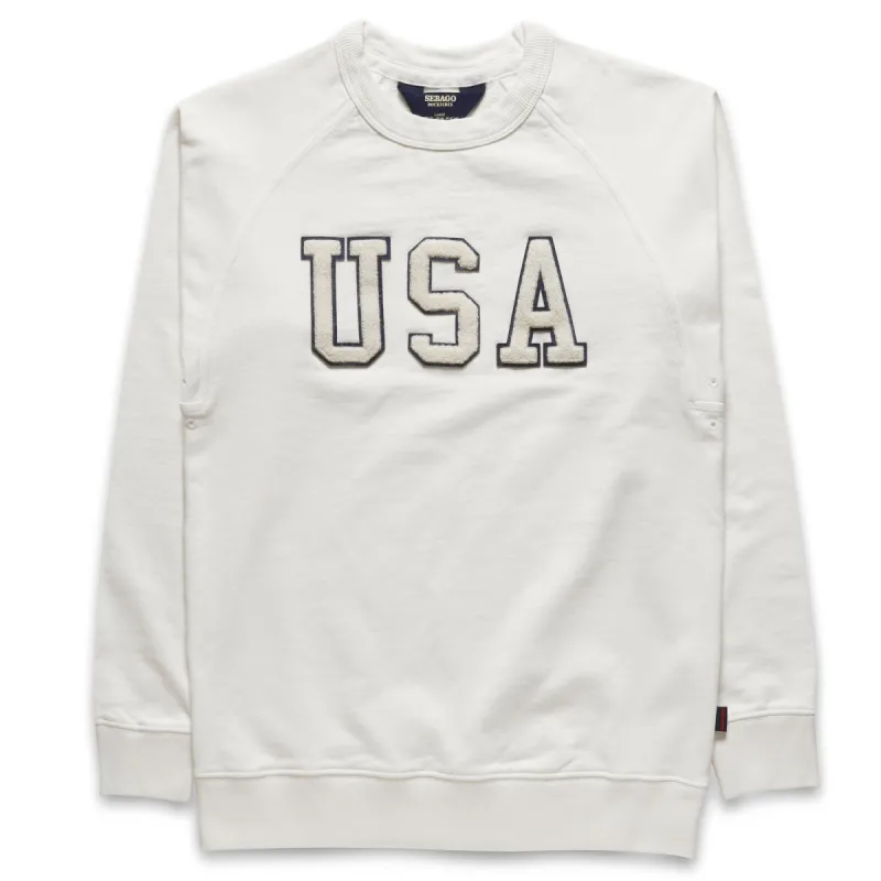 BOW - Fleece - Jumper - Man - WHITE NATURAL USA sold by Sebago