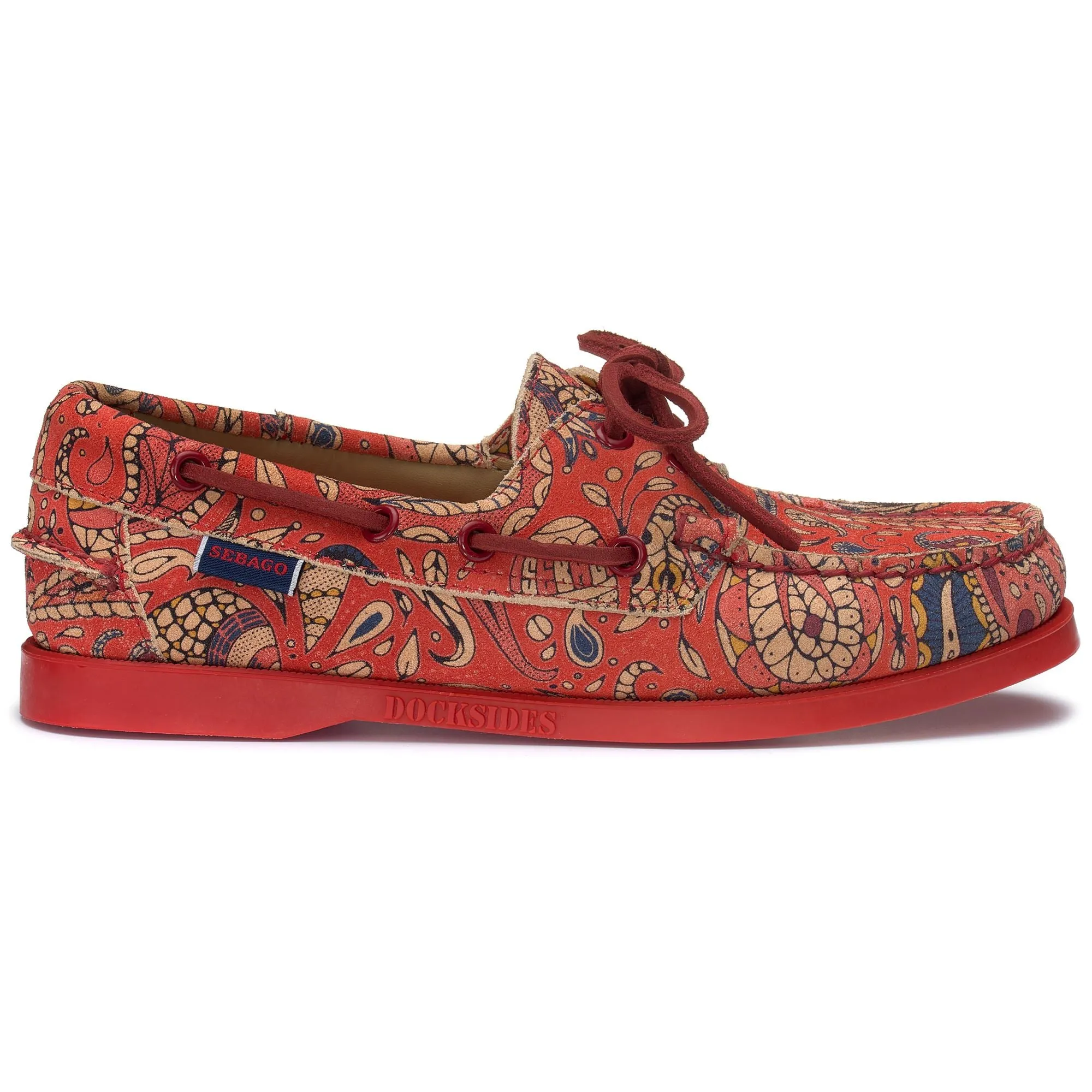 DOCKSIDES PAISLEY WOMAN - Docksides - Mocassin - Woman - RED PAISLEY sold by Sebago